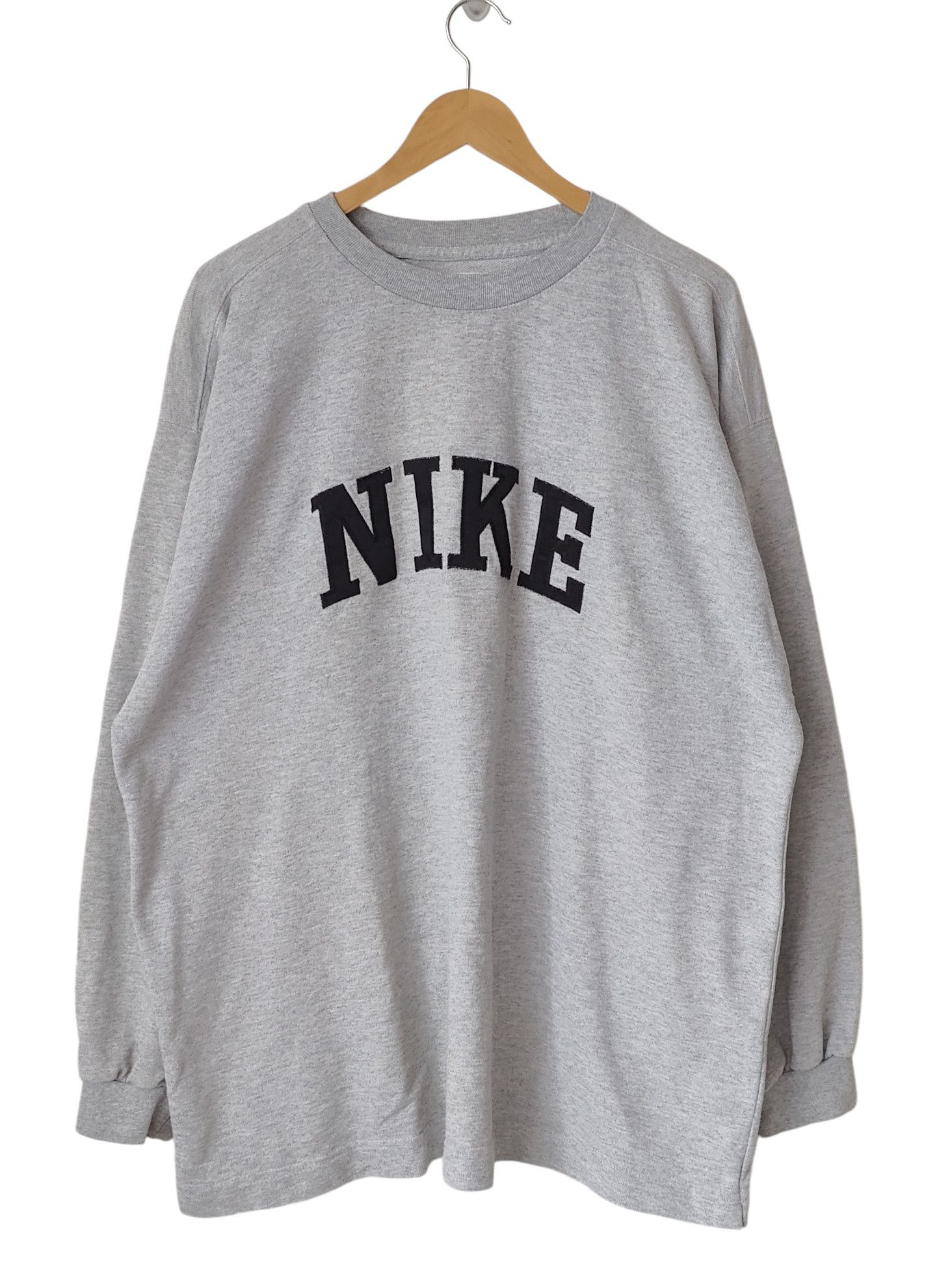 Nike Nike Vintage 90s VTG Big Spellout Sweatshirt Size US XL / EU 56 / 4 - 1 Thumbnail