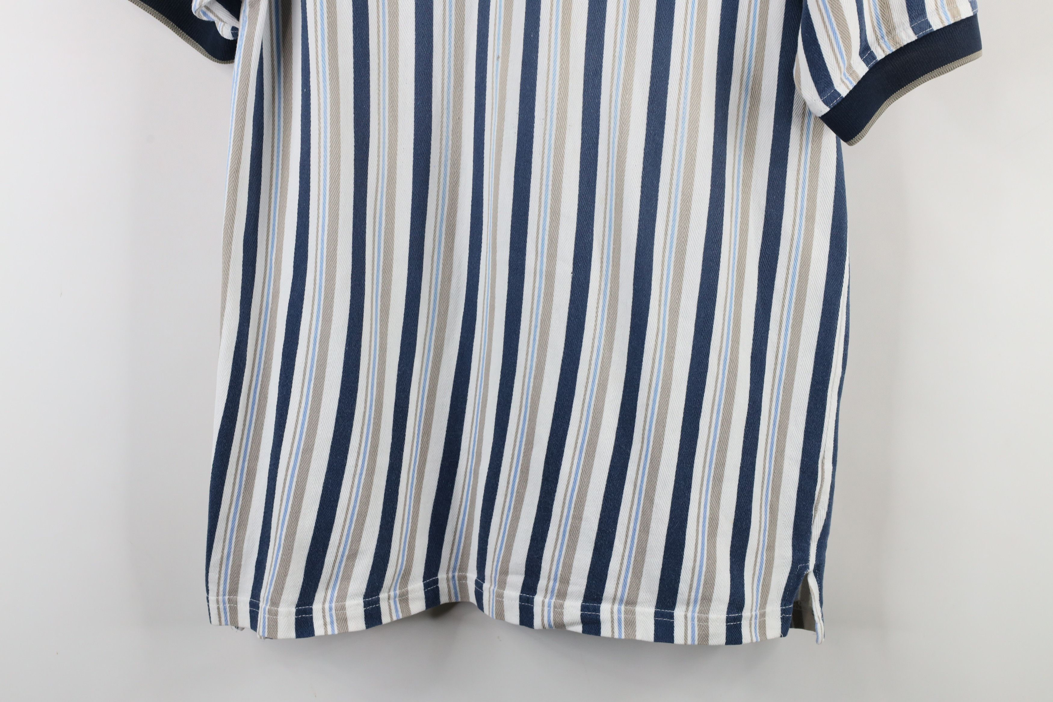 Vintage Vintage 90s Streetwear Block Collared Polo Shirt Cotton Size US M / EU 48-50 / 2 - 3 Thumbnail
