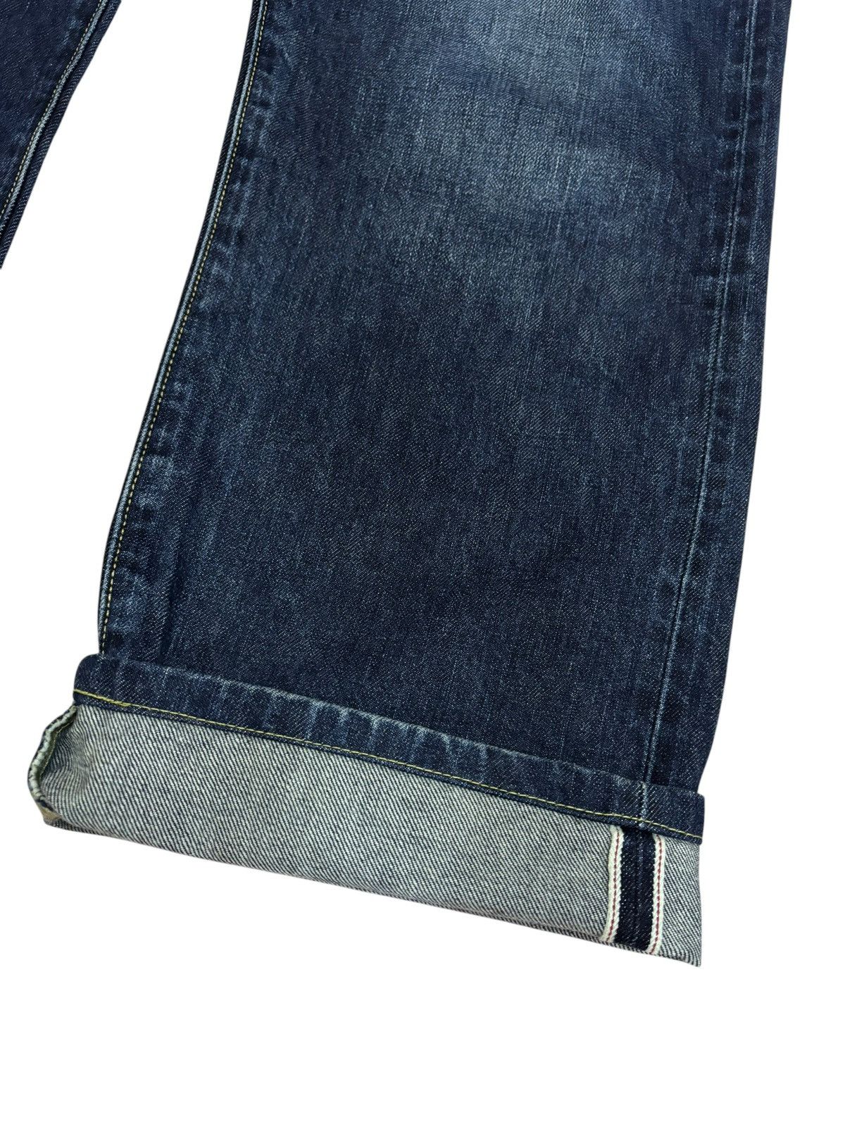 Japanese Brand × Kaihara Denim × Self Edge Vintage Kaihara Uniqlo Selvedge Blue Indigo Jeans Size US 36 / EU 52 - 5 Thumbnail