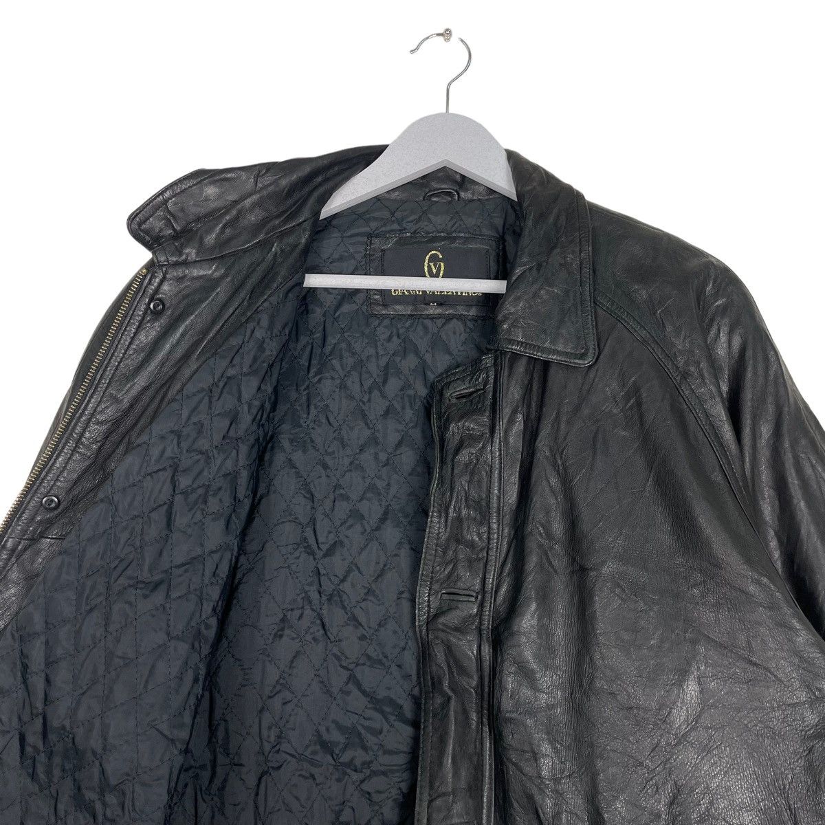 Gianni Valentino × Vintage 💥80s GIANNI VALENTINO GENUINE LEATHER JACKET Size US M / EU 48-50 / 2 - 9 Thumbnail