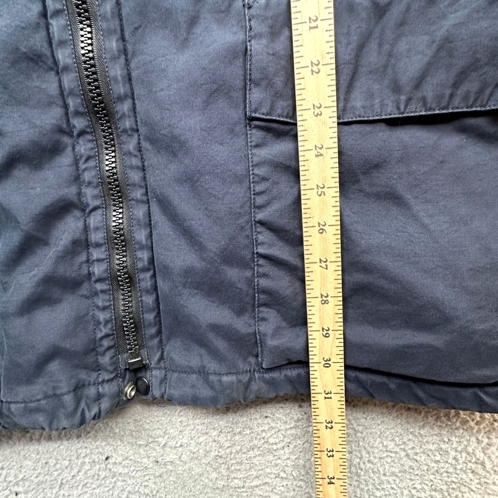 J.Crew J.CREW Jacket Men XL Navy Blue Fleece Lined Field Full Zip Utility Coat/Cotton Nylon Zipper Pockets Hooded Long Casual Outdoor Size US XL / EU 56 / 4 - 4 Thumbnail