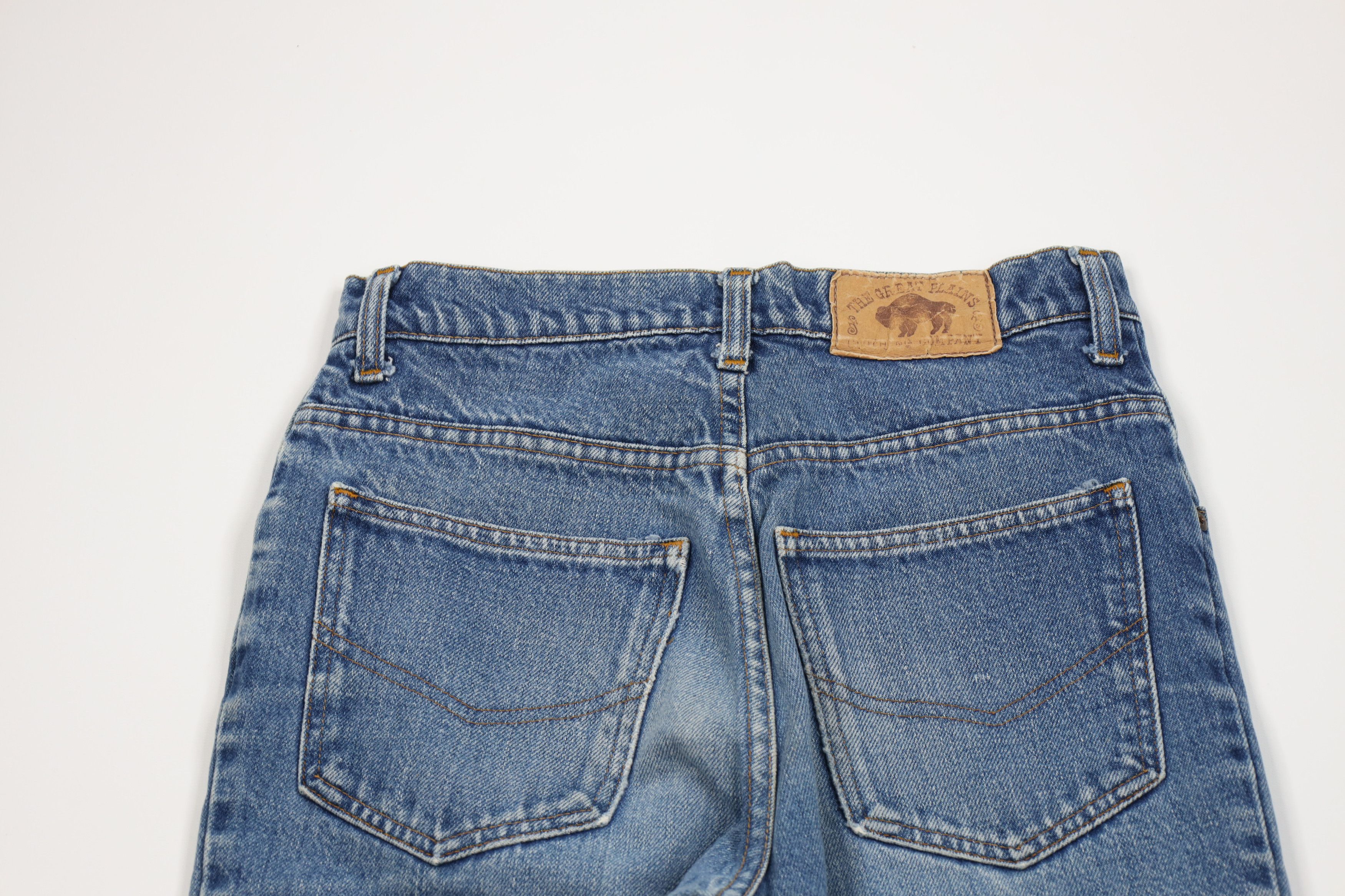 Vintage Vintage 70s Streetwear Western Flared Denim Jeans Blue USA Size US 29 - 11 Thumbnail