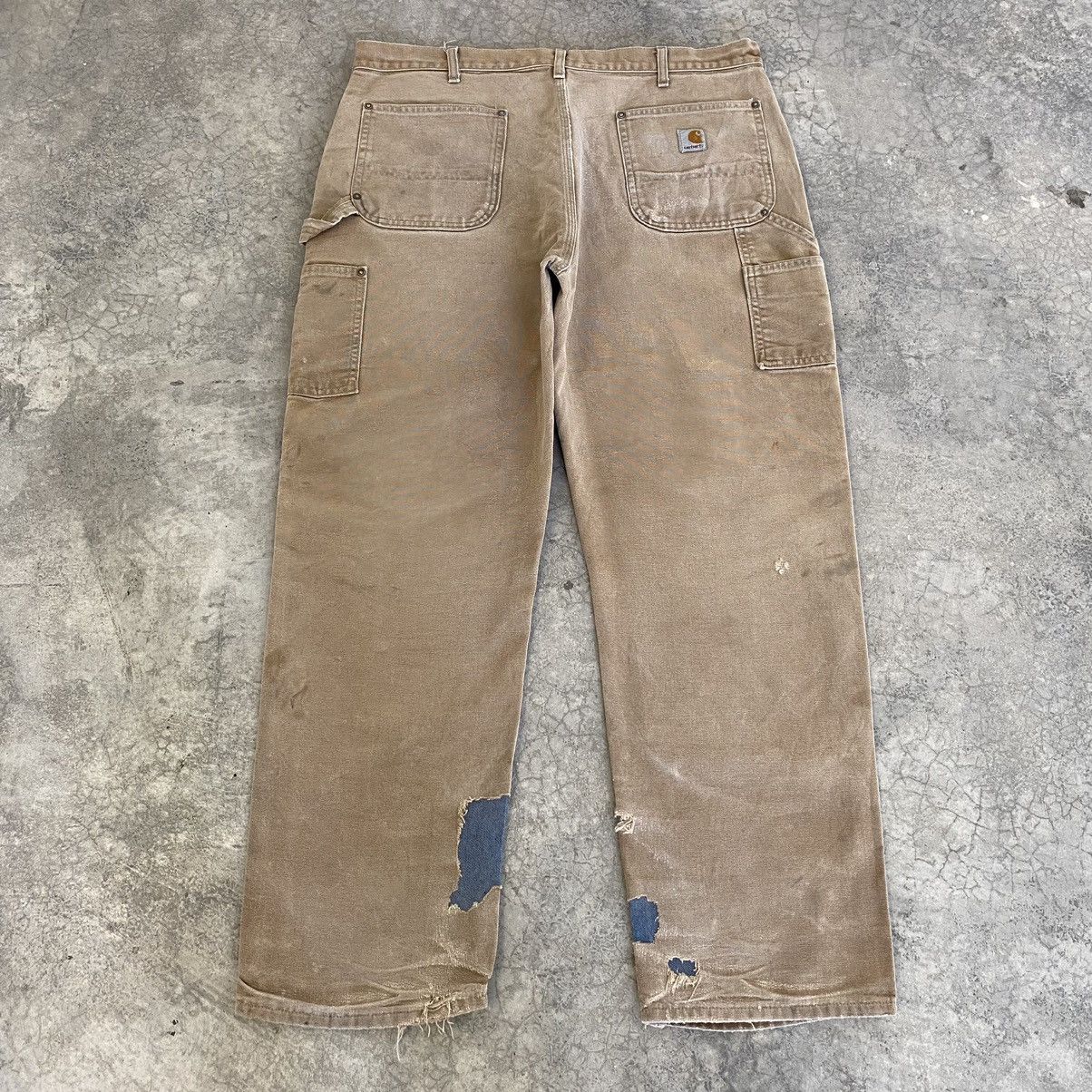 Carhartt VTG Carhartt Double Knee Faded Dirty Carpenter Pants Size US 38 / EU 54 - 17 Thumbnail