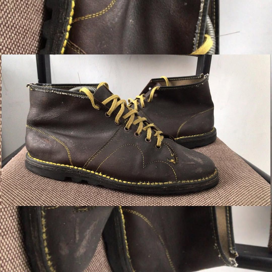 Vintage Monkey Boots Grafter Czech leather wine Size 9uk 43 Eur Size US 10 / EU 43 - 1 Thumbnail