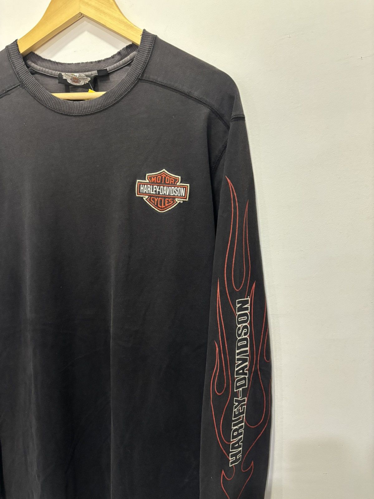 Harley Davidson Vintage Harley Davidson Flames Longsleeve Shirt Size US L / EU 52-54 / 3 - 4 Thumbnail