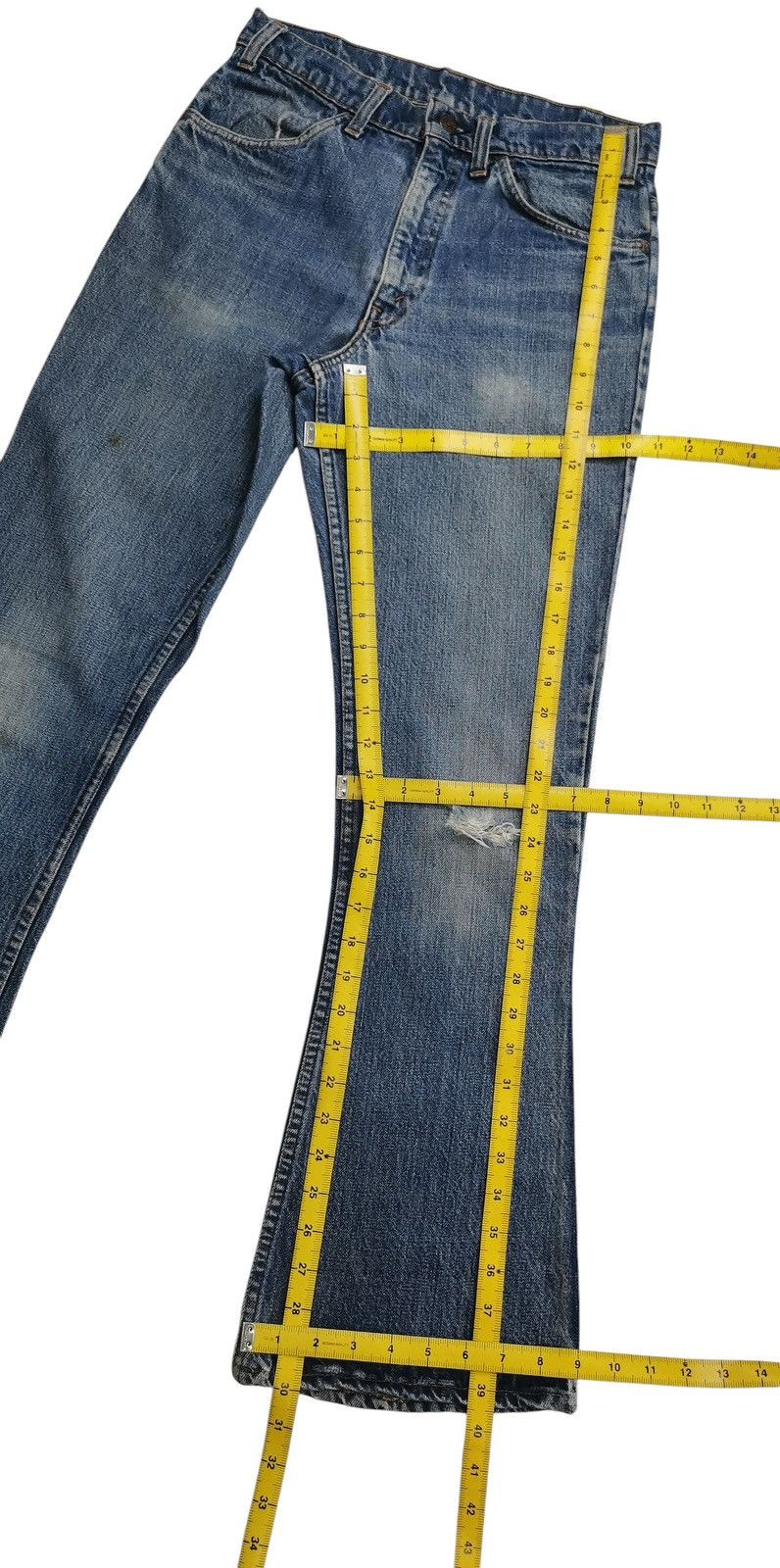 Levi's Levis Vintage Bootcut Denim Jeans Very Rare 70s-80s Size US 28 / EU 44 - 12 Thumbnail
