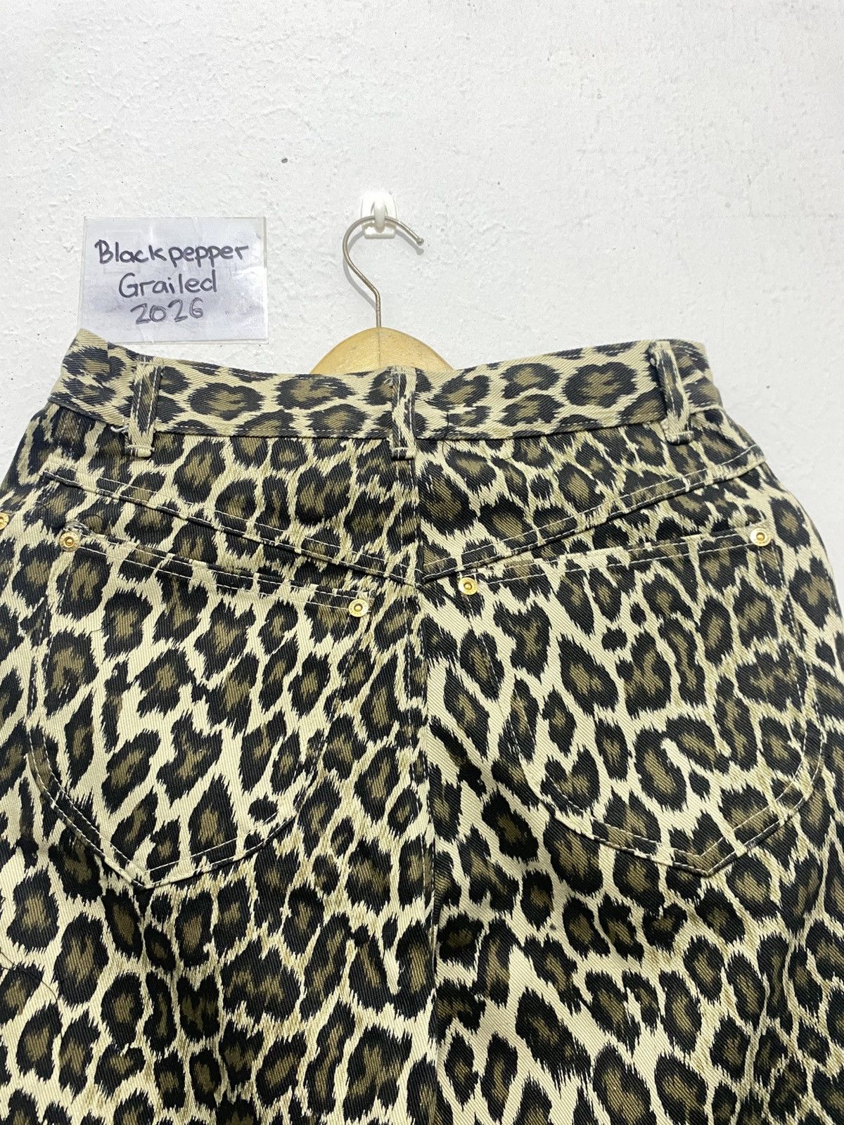 Jean Paul Gaultier Junior Gaultier Leopard Jeans Size US 29 - 7 Thumbnail