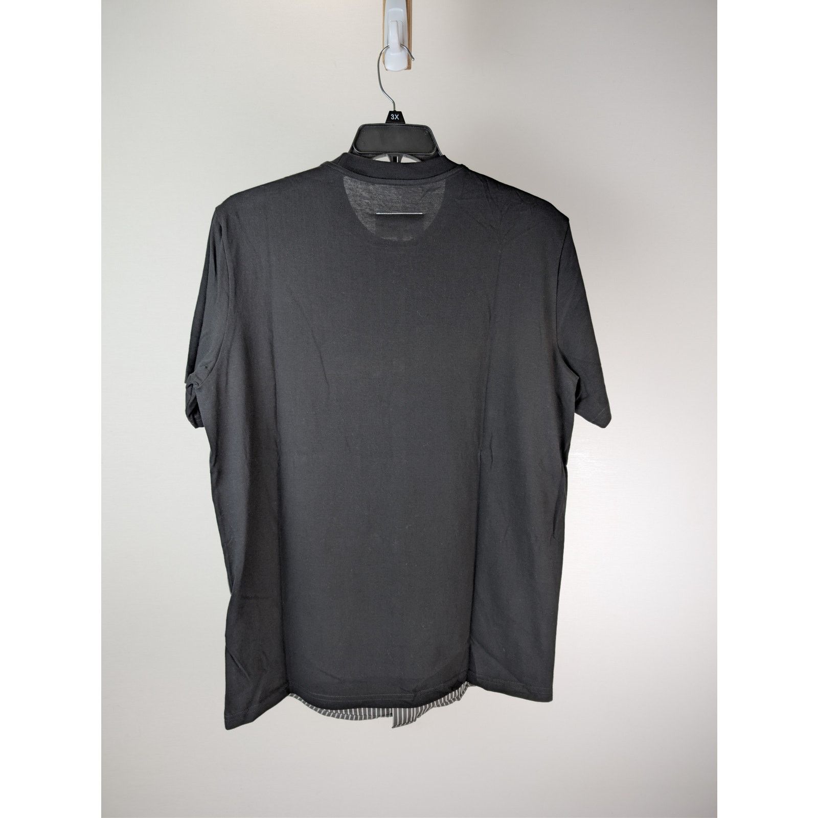 Maison Margiela o1rshd1 striped button-up t-shirt in Black Size US M / EU 48-50 / 2 - 17 Thumbnail