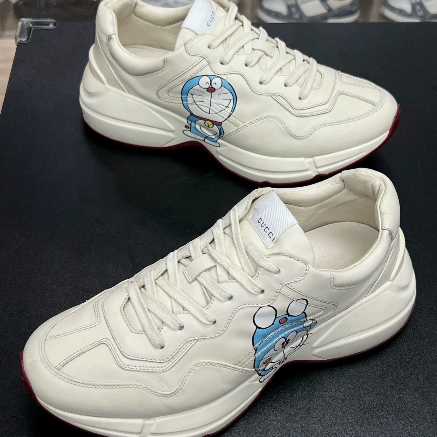 Gucci gucci rhyton sneakers with doraemon design Size US 9 / EU 42 - 1 Thumbnail