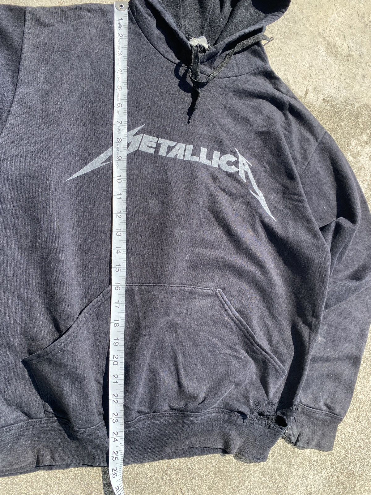 Band Tees Sunfaded Thrashed Metallica Hoddie Size US S / EU 44-46 / 1 - 5 Thumbnail