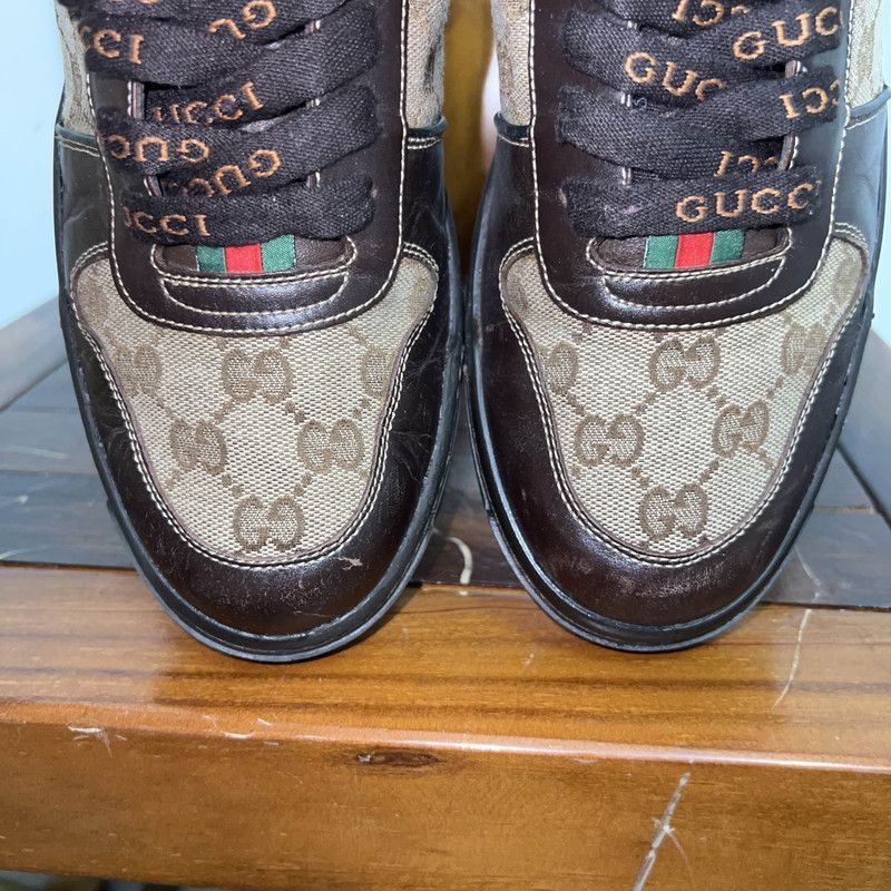 Gucci Gucci Brown Lace-Up Casual Shoes - Size US 8 / EU 41 - 5 Thumbnail