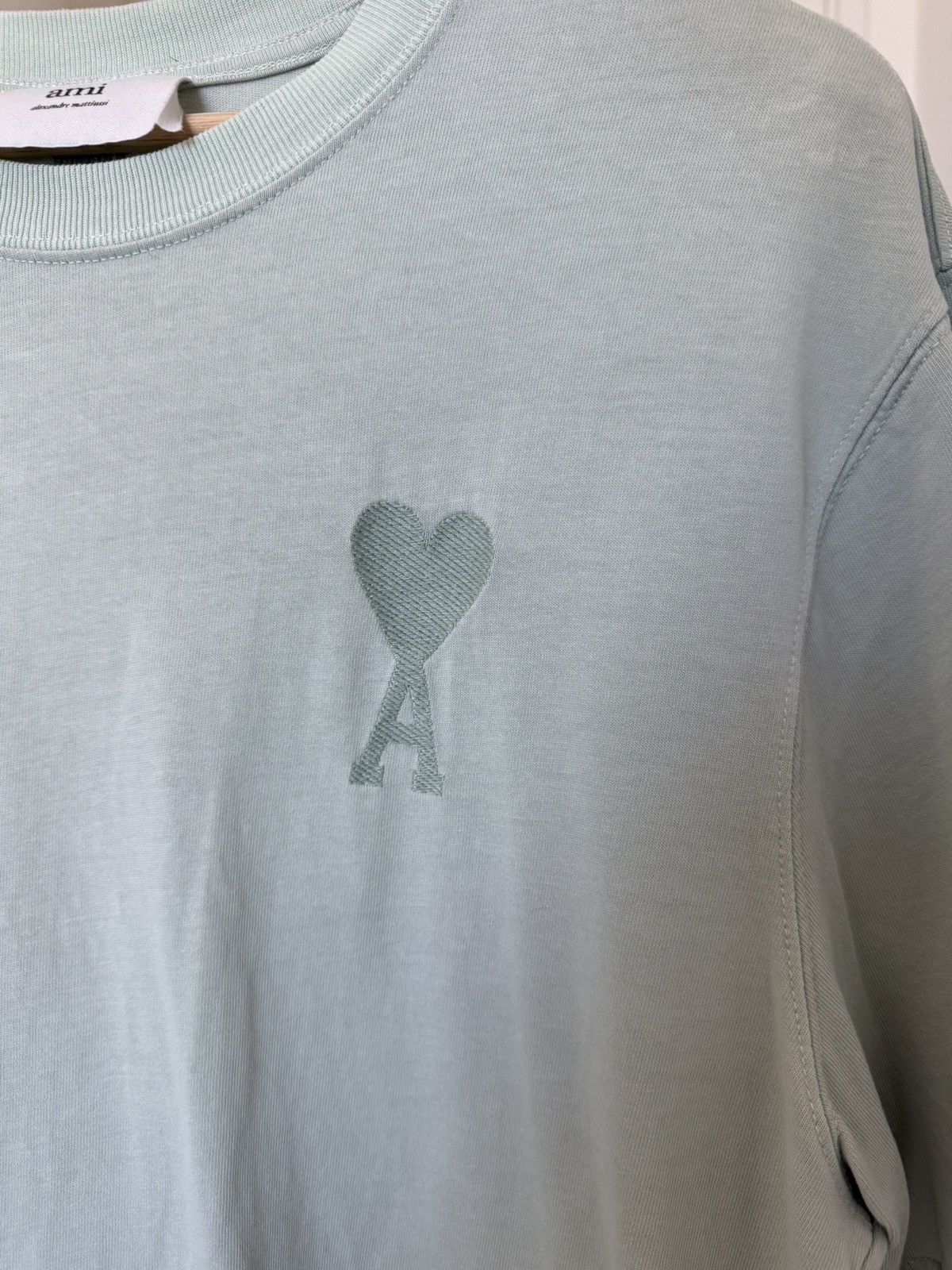 AMI AMI de Coeur Tone-on-Tone T-Shirt Size US M / EU 48-50 / 2 - 2 Thumbnail
