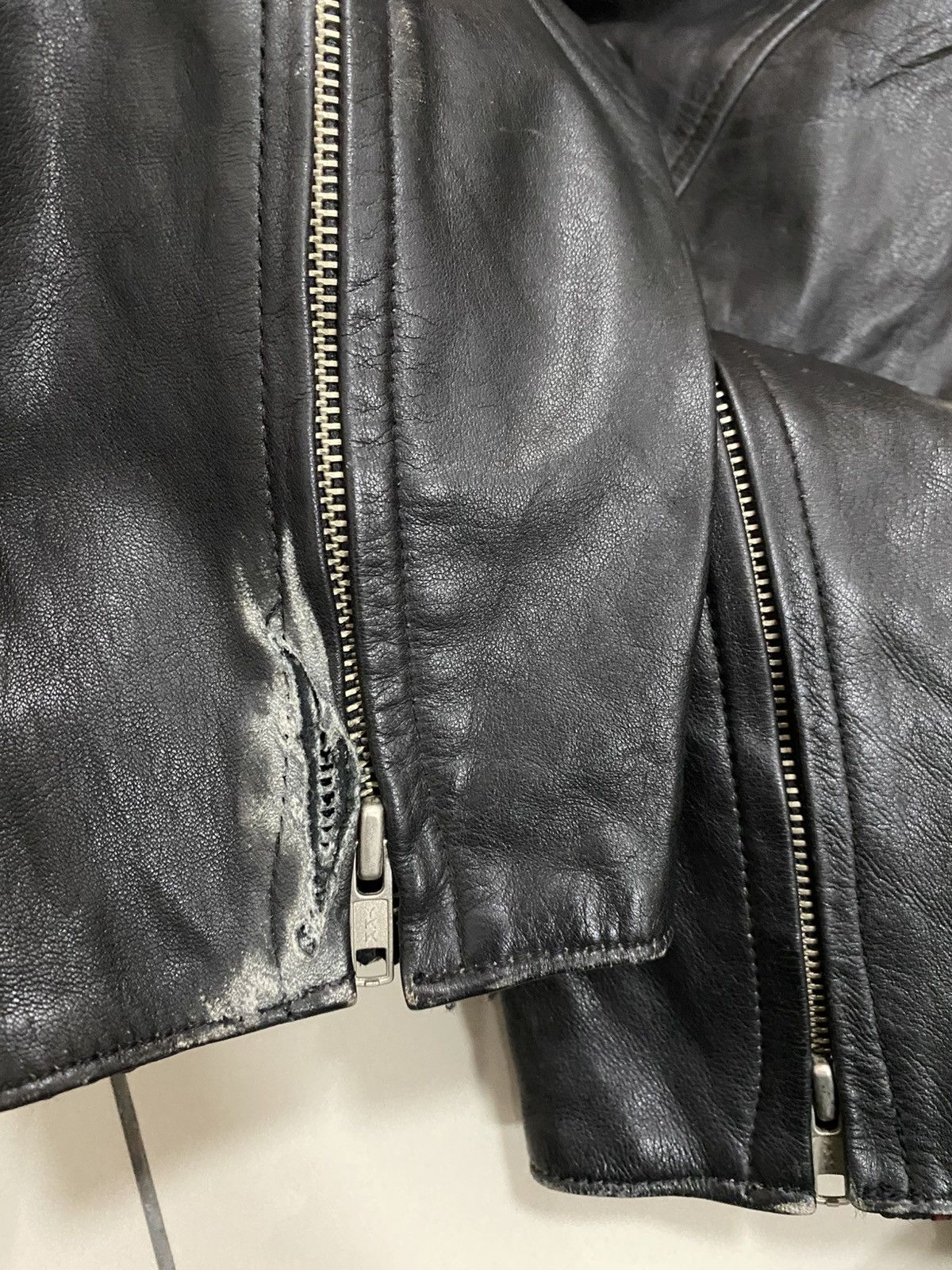 Japanese Brand × Leather × Vintage 90s VTG KUSHITANI HAMAMATSU LEATHER BIKER PANTS Size US 30 / EU 46 - 10 Thumbnail