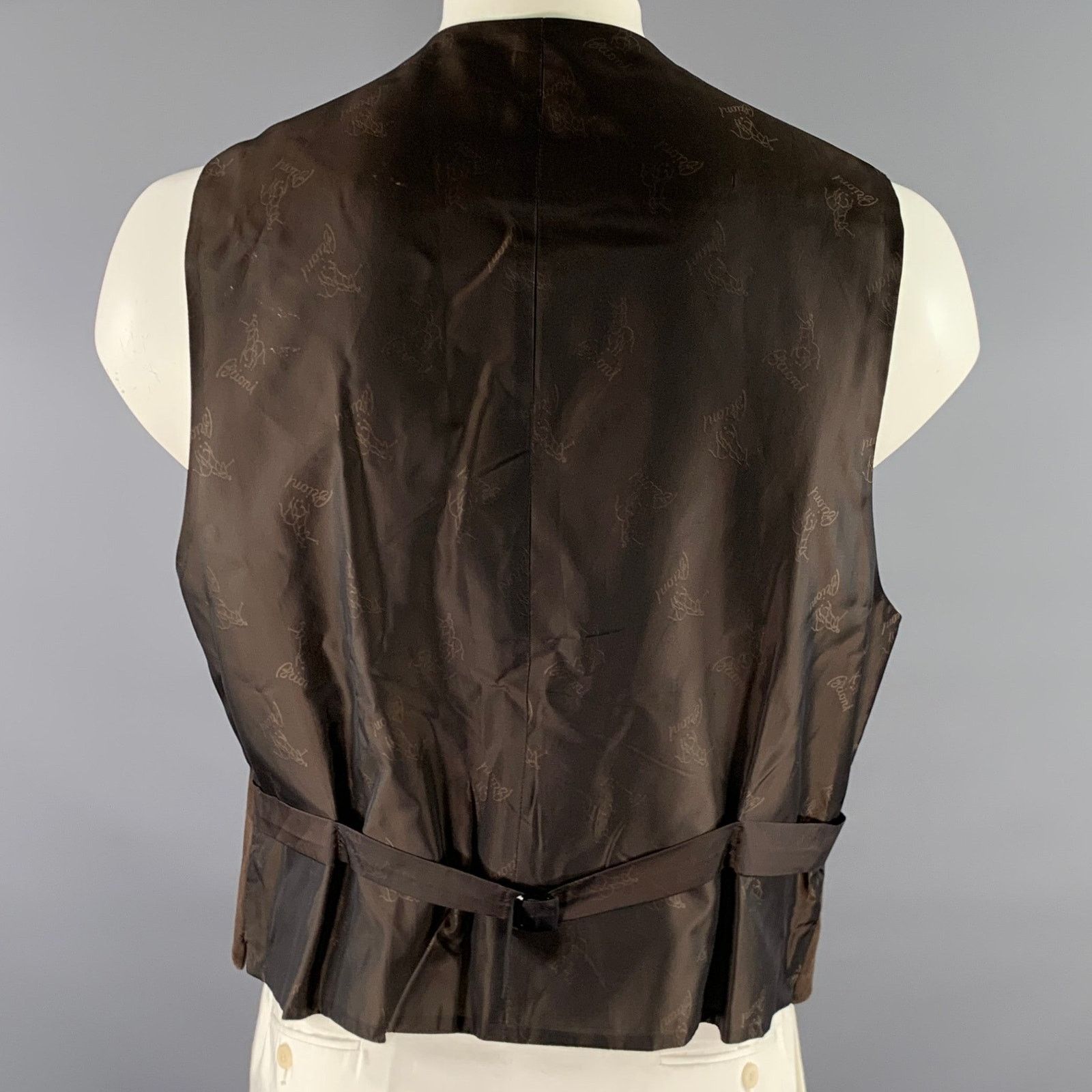 Brioni BRIONI Size 46 Brown Suede Vest Size 46R - 3 Thumbnail