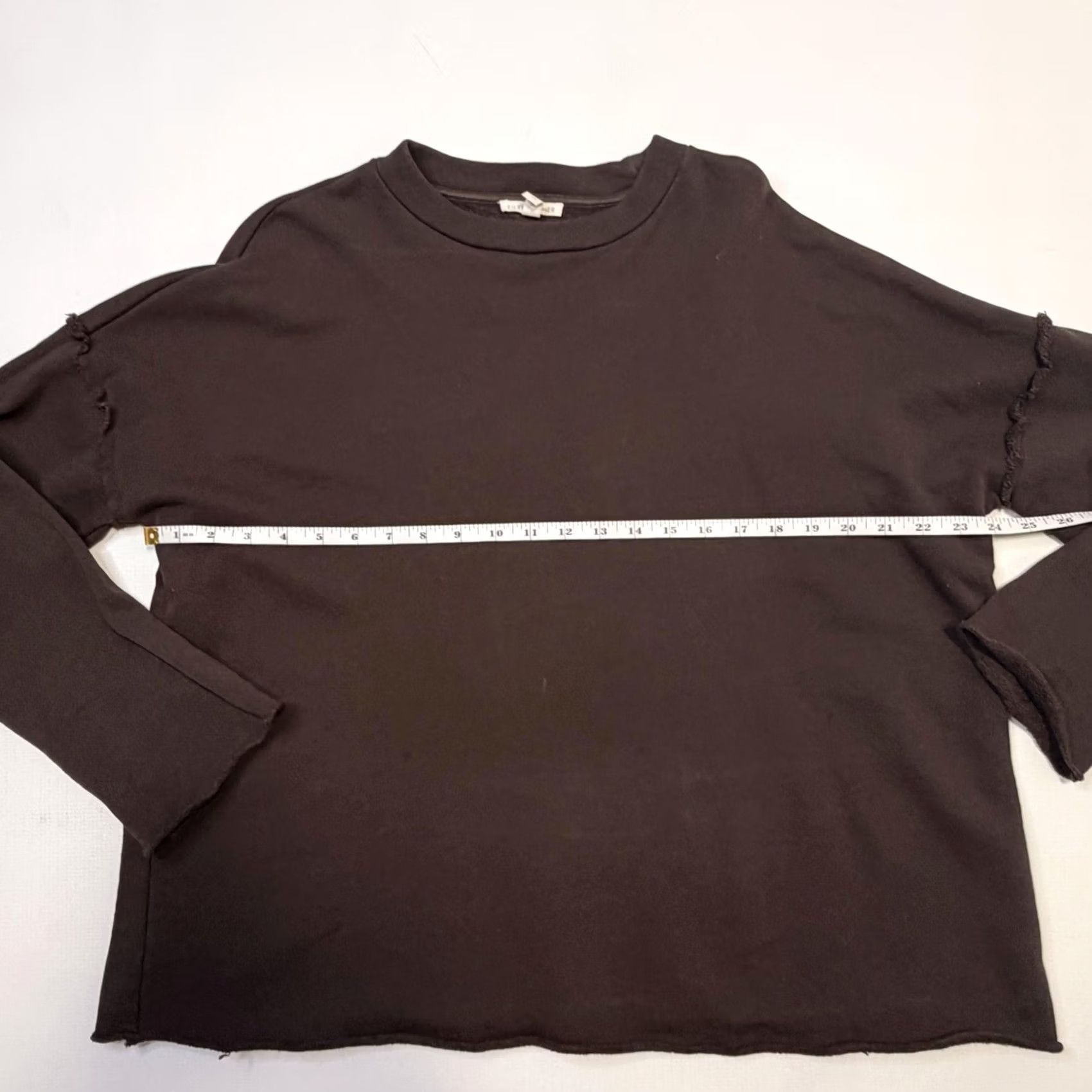 Eileen Fisher Eileen Fisher Shirt Womens Medium Brown Organic Cotton Long Sleeve Crewneck Top Size M / US 6-8 / IT 42-44 - 7 Thumbnail