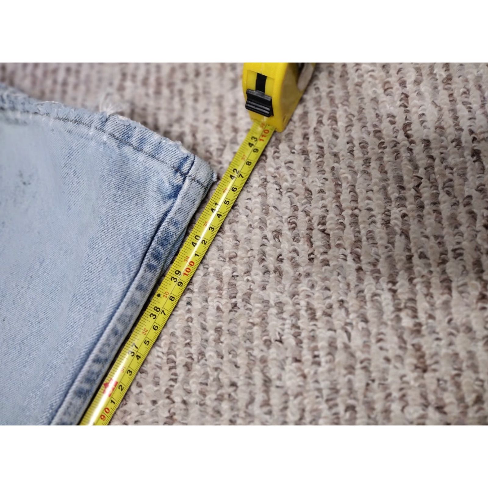Wrangler VINTAGE Wrangler Jeans Distressed Paint Thrashed 34x32 Jeans 90s Rock Grunge Punk Biker Mens Size US 34 / EU 50 - 7 Thumbnail
