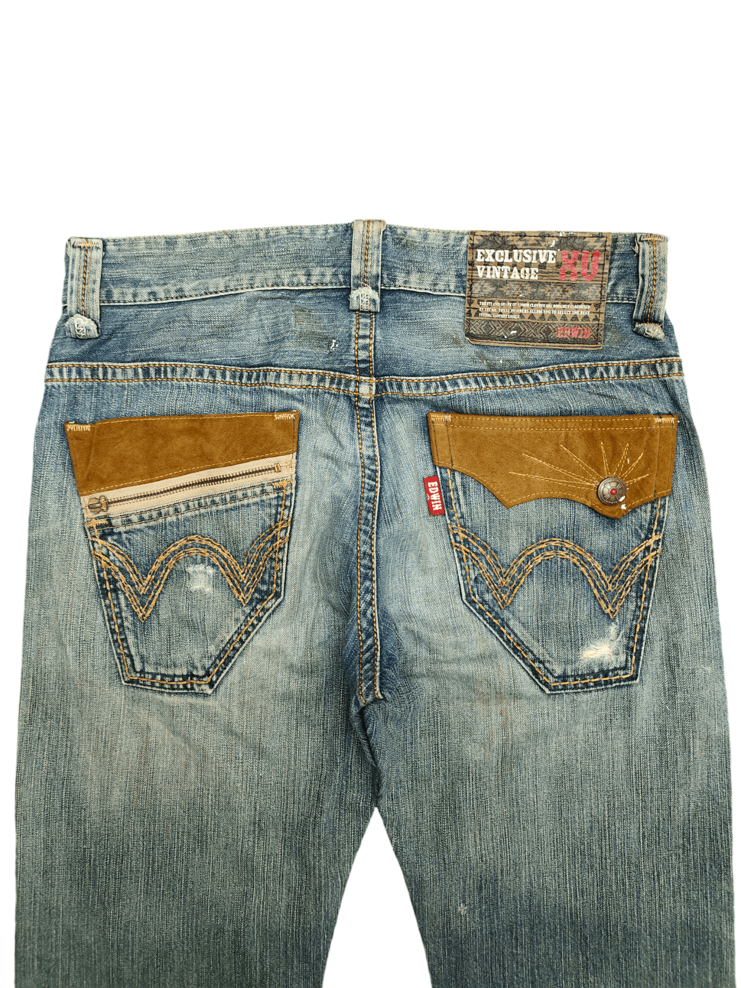 Kapital Vintage Edwin Xv Boro Distress Faded Denim Jean Size US 32 / EU 48 - 12 Thumbnail