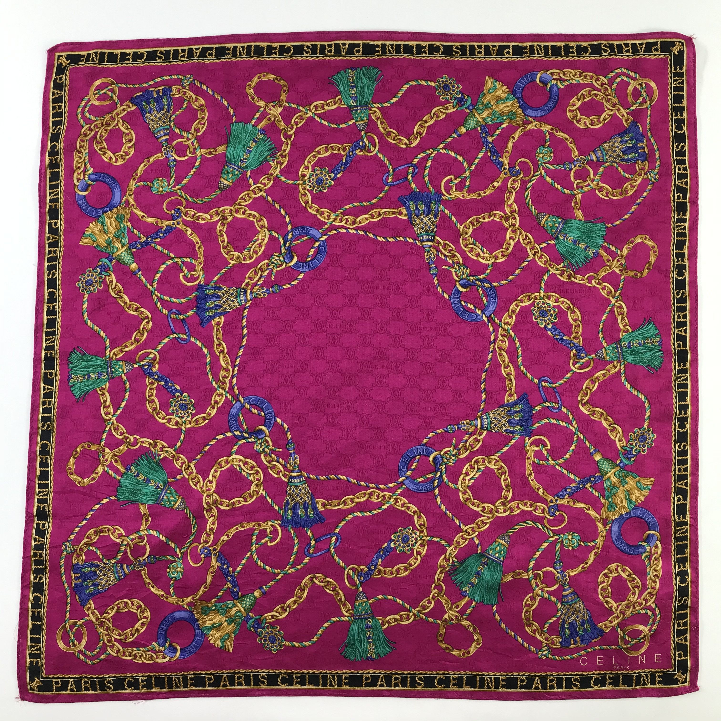Celine × Vintage Celine Bandana / Handkerchief / Neckerchief - S883 Size ONE SIZE - 1 Thumbnail