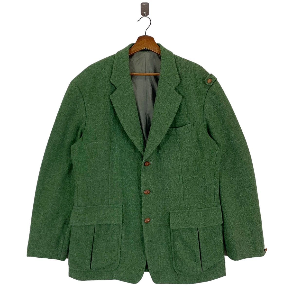 Yohji Yamamoto 80s YOHJI YAMAMOTO POUR HOMME SAMPLE LABEL COAT Size US S / EU 44-46 / 1 - 2 Thumbnail