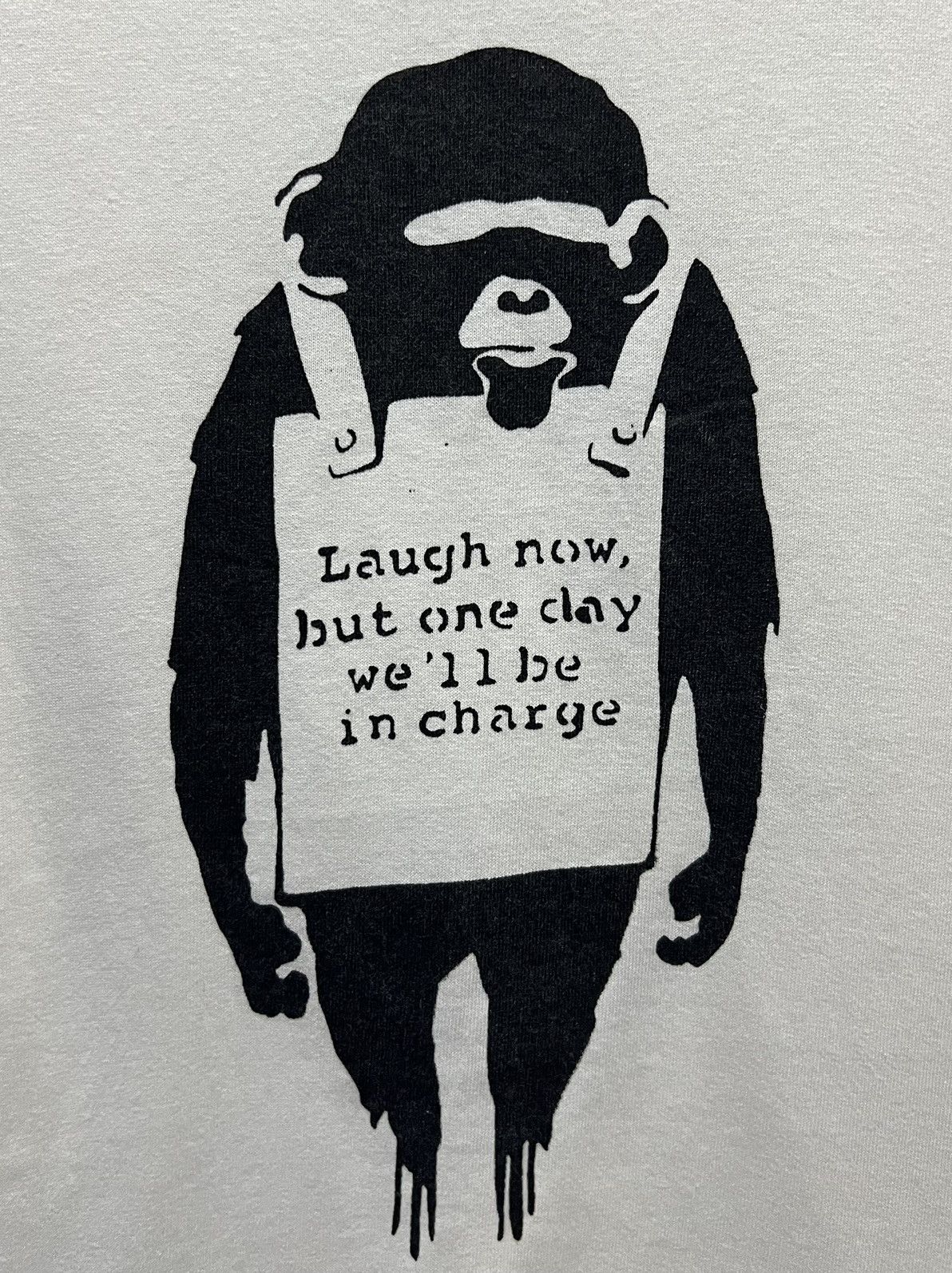 Vintage BANSKY LAUGH NOW, BUT ONE DAY WE’LL BE IN CHANGE SHIRT Size US M / EU 48-50 / 2 - 5 Thumbnail