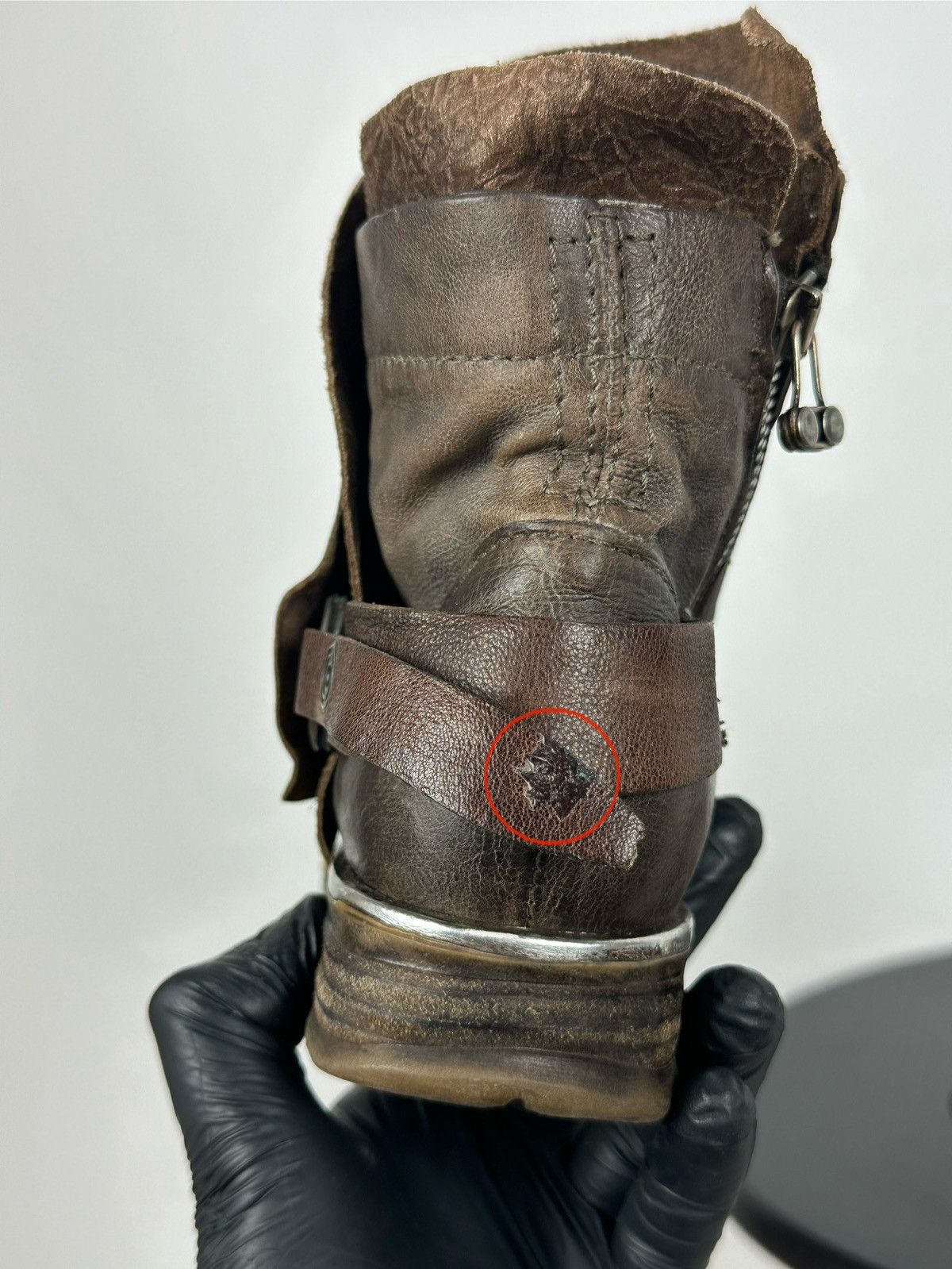 A.S.98 A.S.98. Airstep Brown Leather Buckle Biker Ankle Boots Size US 6 / IT 36 - 25 Thumbnail
