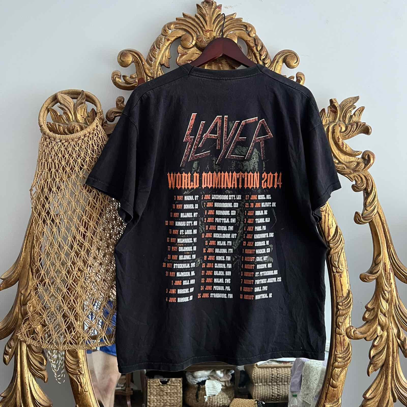 Band Tees × Other × Vintage Vtg SLAYER 2014 Vintage T-shirt Sz XXL Size US XXL / EU 58 / 5 - 2 Thumbnail