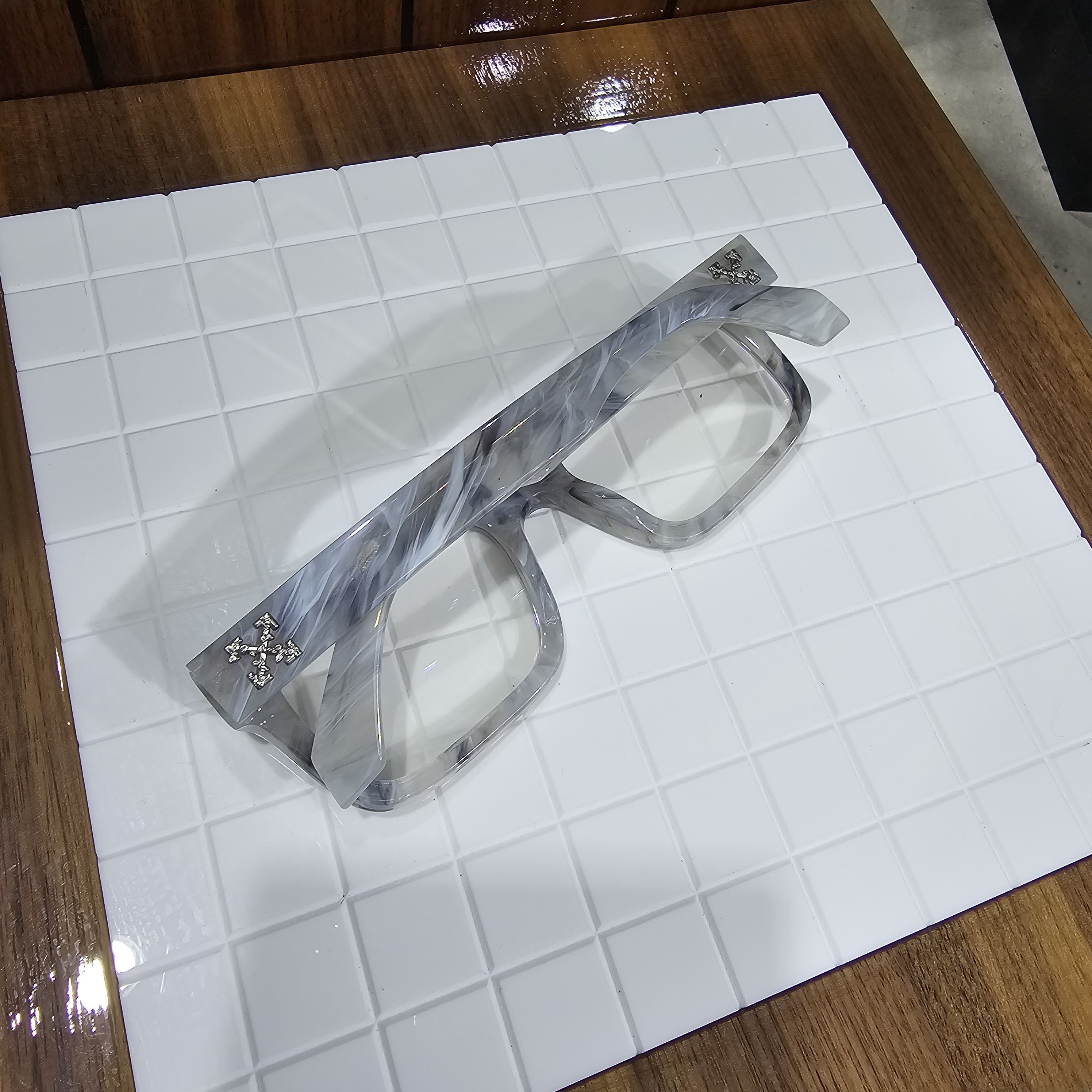 メガネ Off-White Off White - OPTICAL STYLE 44 - silver Off-White Off-white optical style 44 eyeglasses silver | Grailed