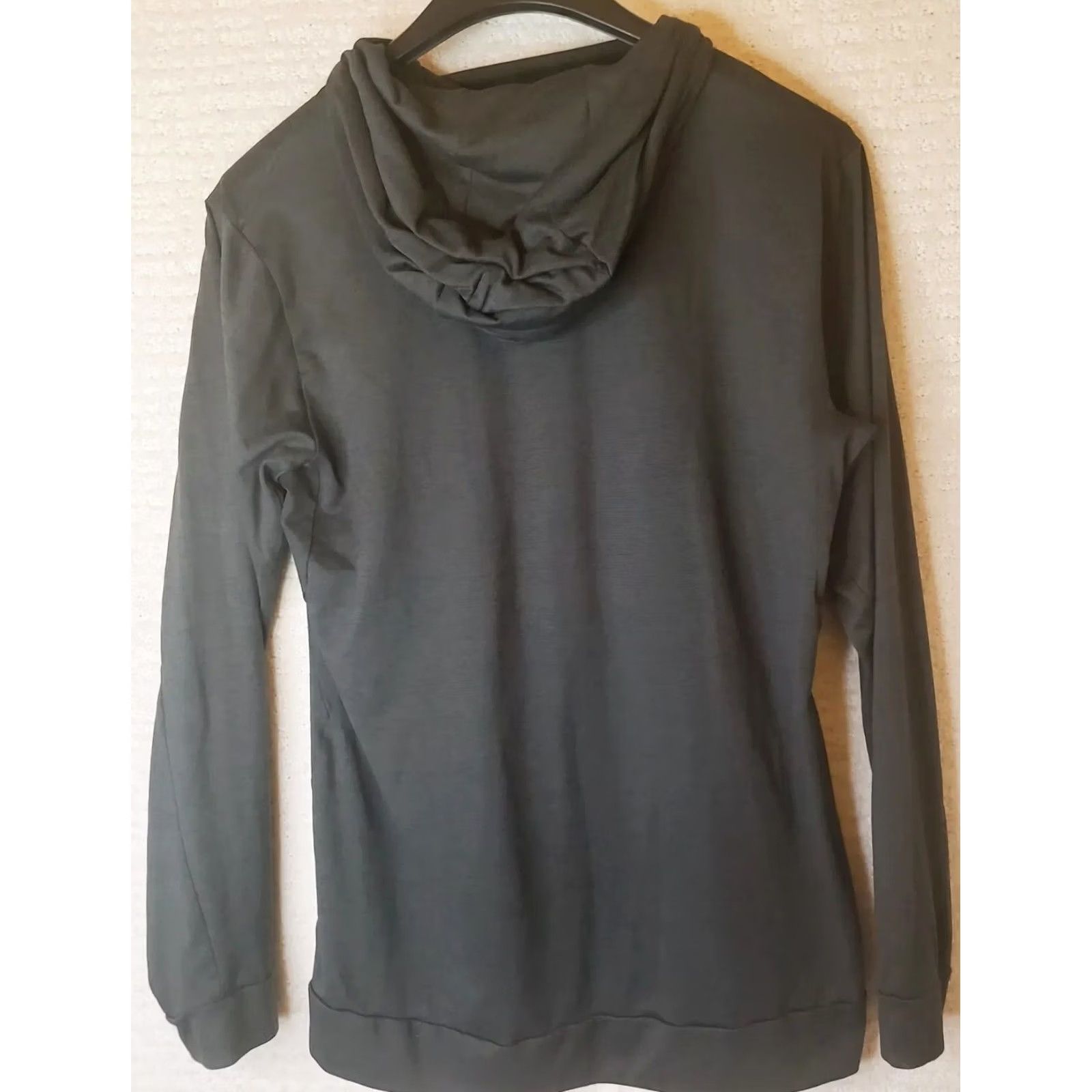 Nike Nike Dri-Fit Hooded Shirt Mens M Dark Gray Long Sleeve Swoosh Logo Shirts Size US M / EU 48-50 / 2 - 7 Thumbnail