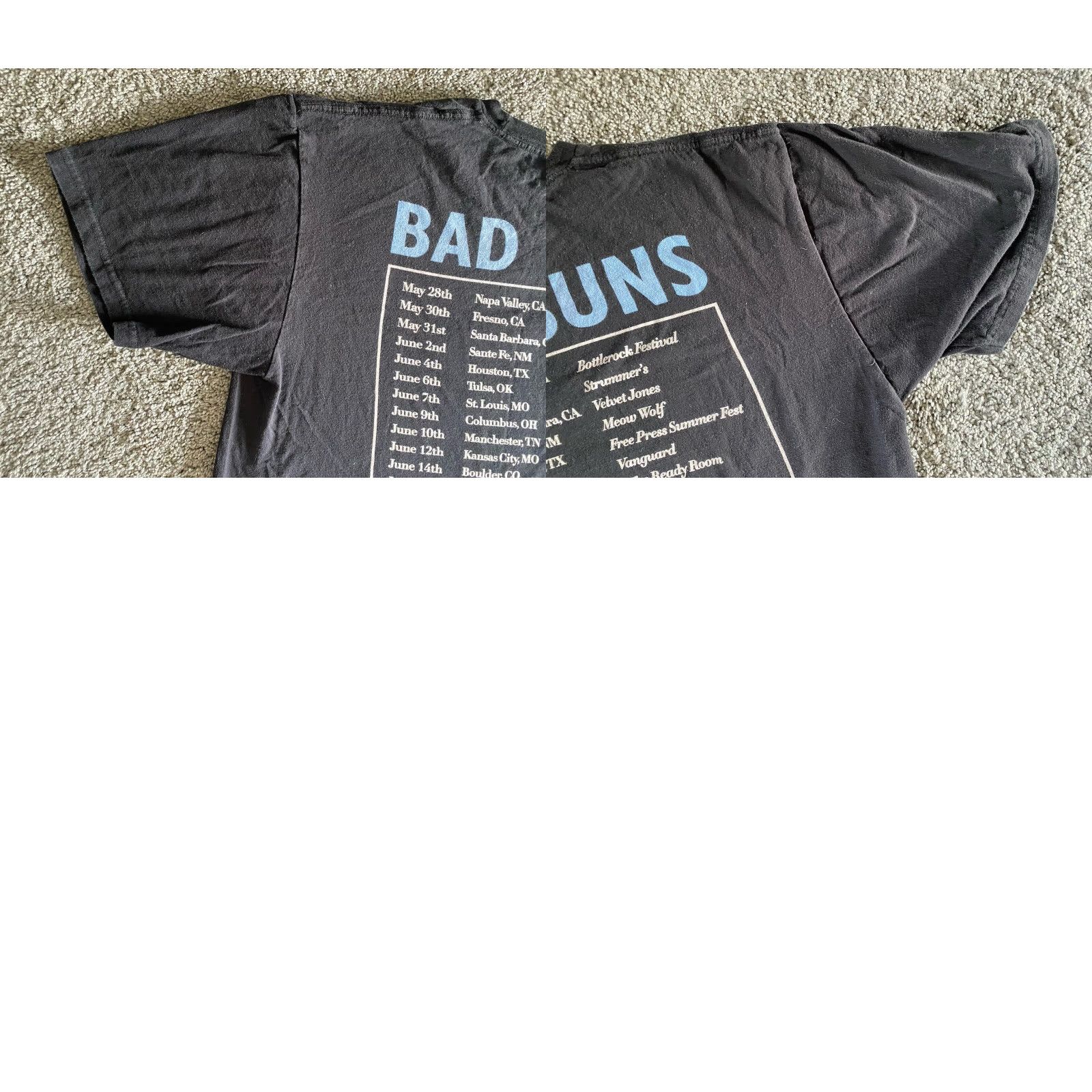 Vintage VINTAGE Bad Suns Outskirts Of Paradise Tour 2017 T Shirt Black Men’s Large Size US L / EU 52-54 / 3 - 9 Thumbnail