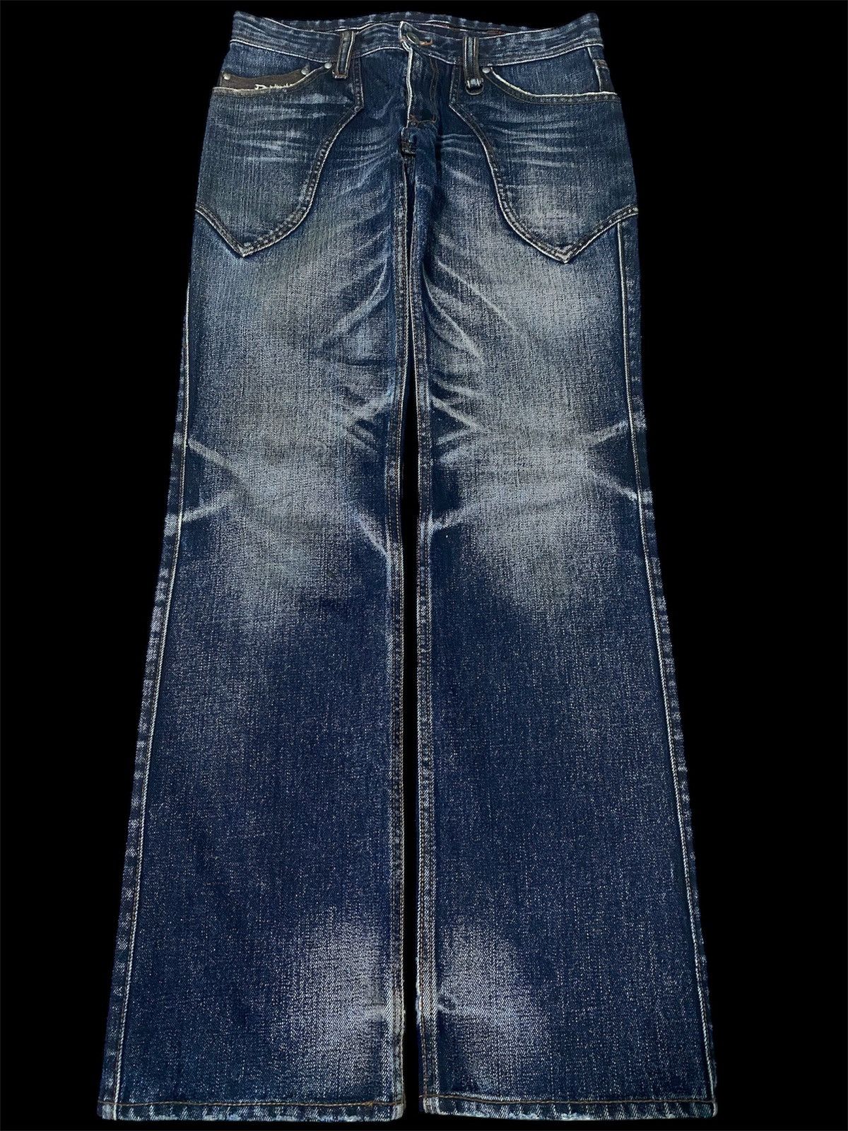 Japanese Brand 💥FLARE 90s BY N.C.F.M WASHED DISTRESS JEANS Size US 30 / EU 46 - 1 Thumbnail