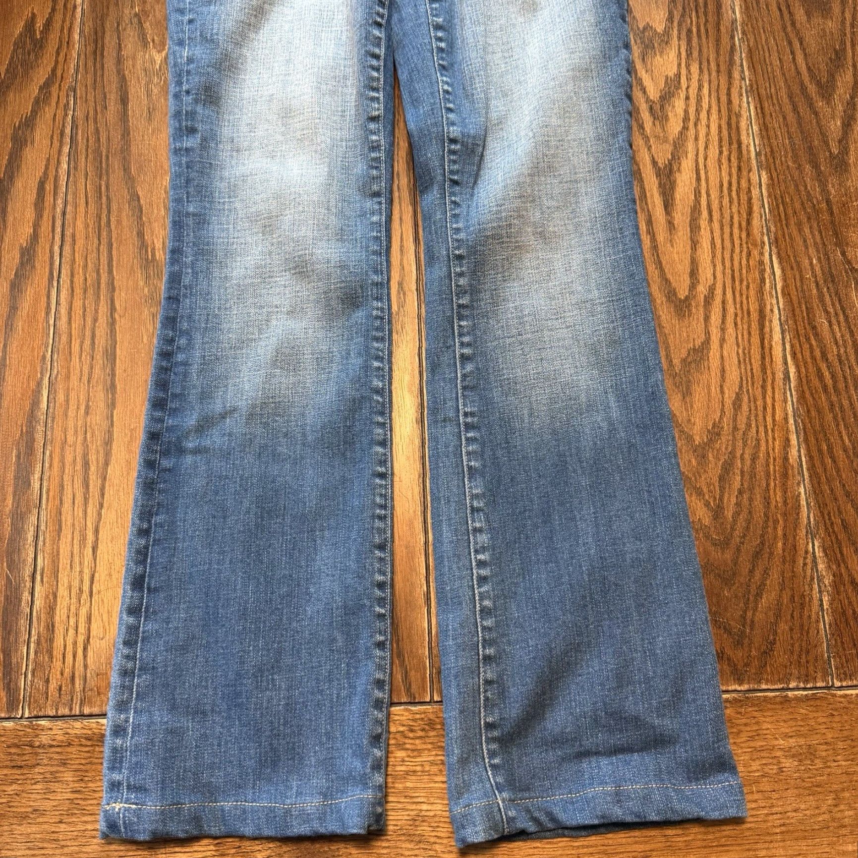 L'AGENCE L'AGENCE Ruth High Rise Straight Jeans Woodbridge Blue Raw Hem 28 2649HZNR Women's Jeans Slim Straight 5-Pocket Denim Rise >10.5in Regular Inseam 30in Size 28" / US 6 / IT 42 - 2 Thumbnail