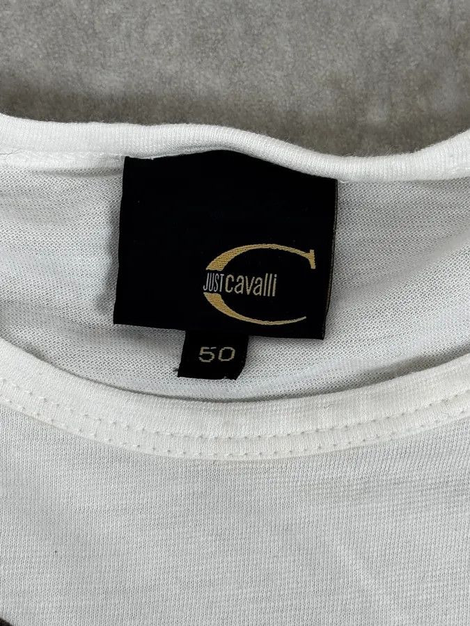 Just Cavalli 2000s Cavalli Ornament White Longsleeves Size US M / EU 48-50 / 2 - 8 Thumbnail