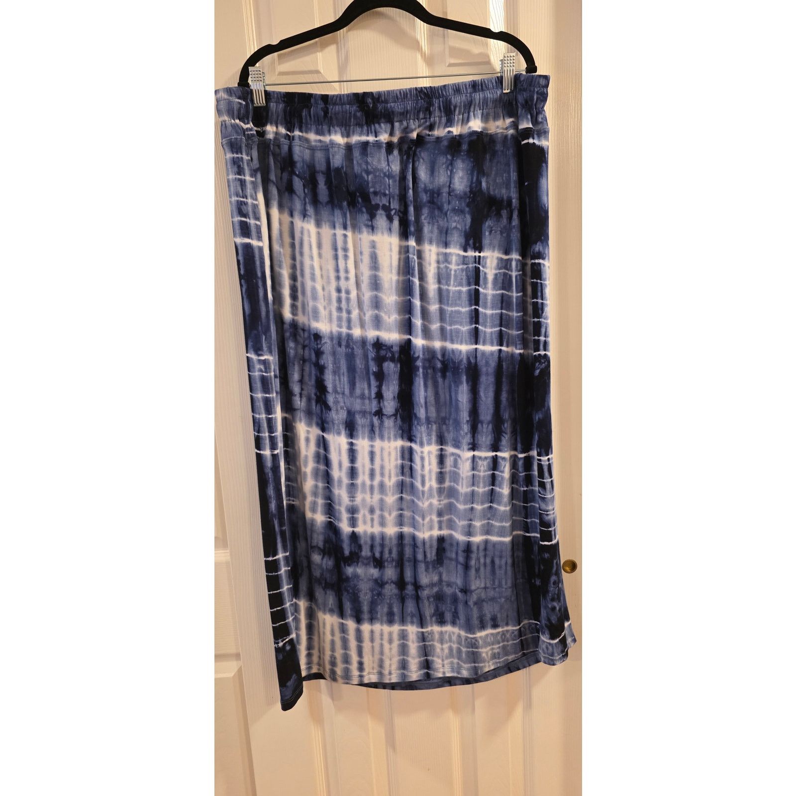 Other Aleeza Paris Blue Tie Dye Skirt Size 4x NWT Size 42" / US 20 - 5 Thumbnail