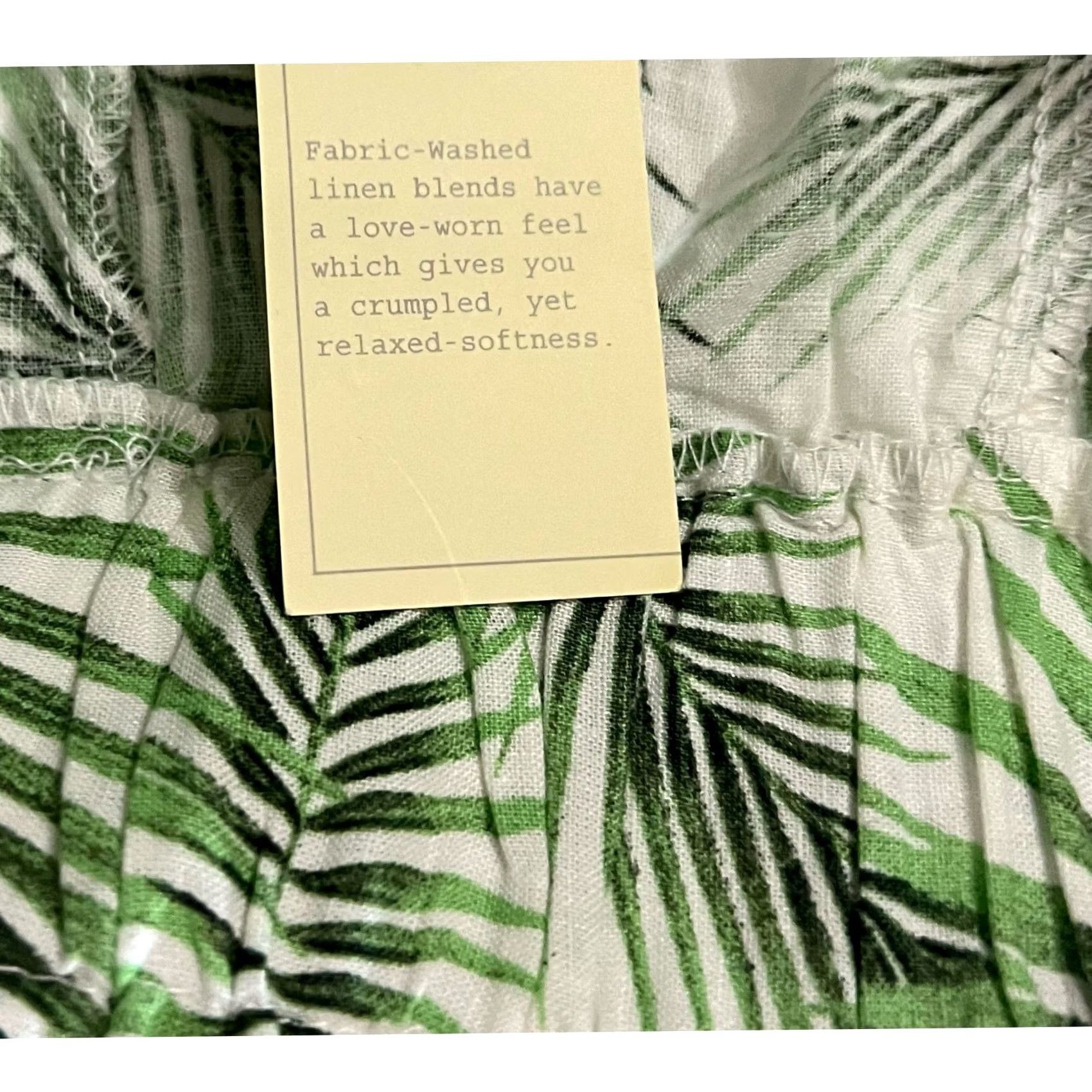 Vintage VINTAGE Sigrid Olsen Shorts Linen Blend Palm Print Tropical High Rise Pockets Sz S Womens Green 14.5" Waist 11.5" Rise Size 28" / US 6 / IT 42 - 6 Thumbnail