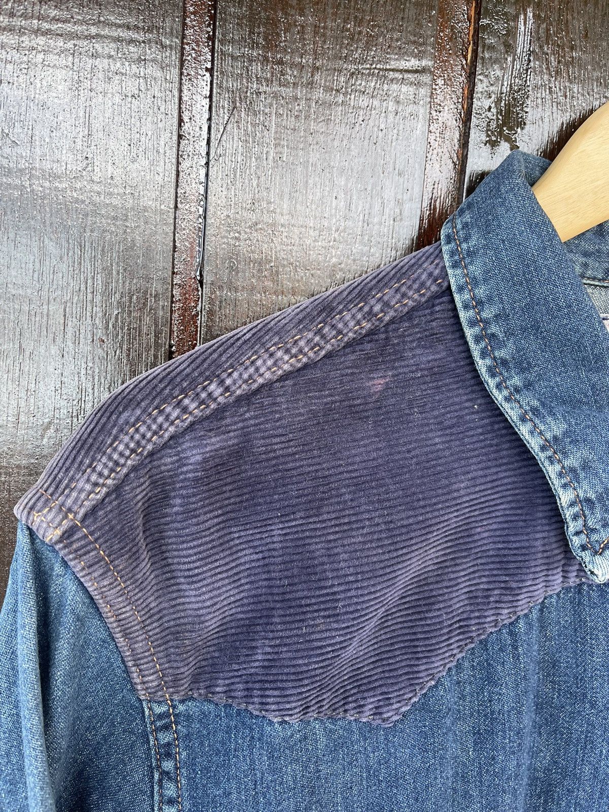 Blue Blue Japan Vintage Blue Blue Japan denime westren shirt Size US M / EU 48-50 / 2 - 7 Thumbnail