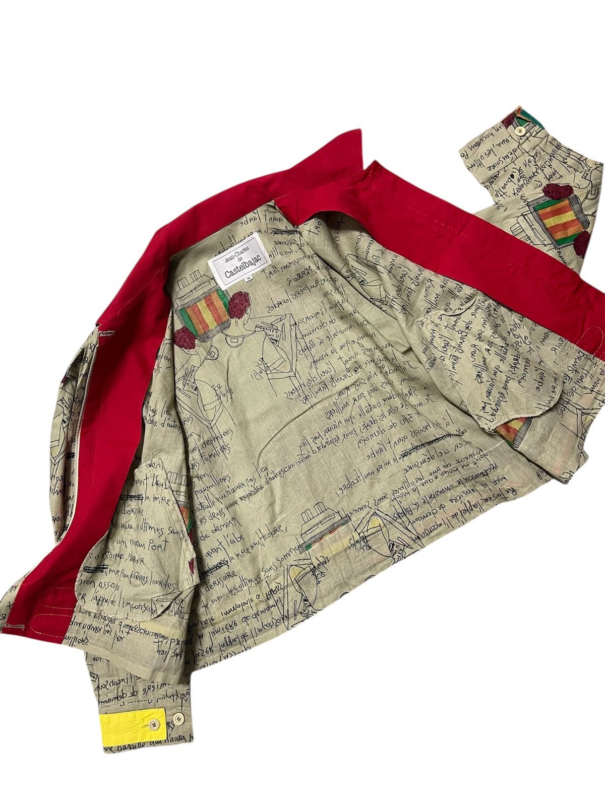 Jean Charles De Castelbajac × Vintage Vintage ART Castelbajac Cropped Light Jacket Size M / US 6-8 / IT 42-44 - 3 Thumbnail