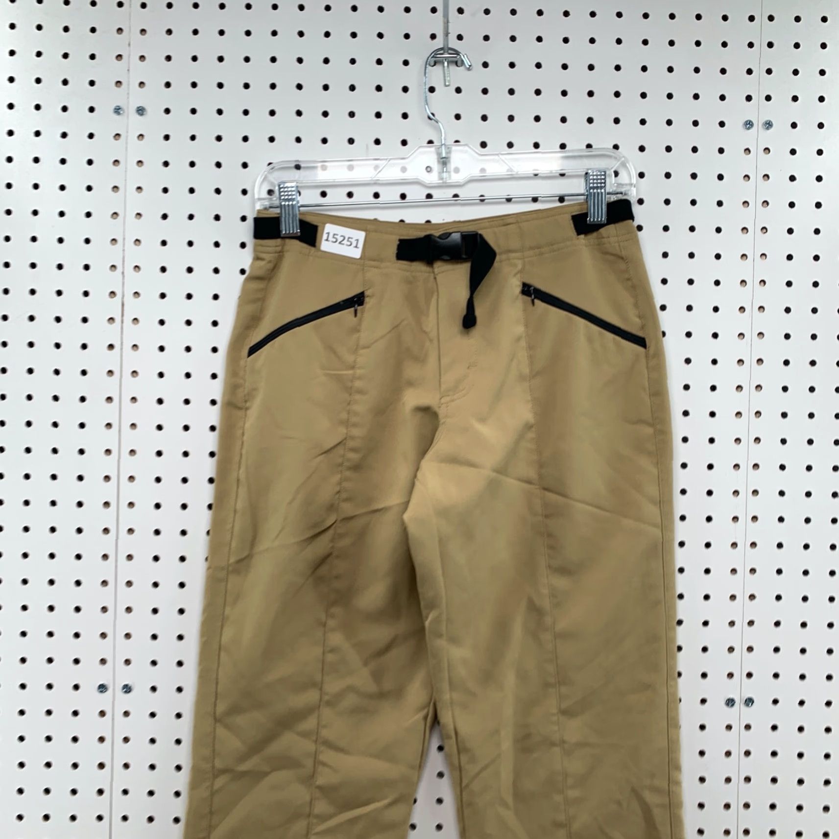 Vintage Alpine Design Hiking Pants Women's Size Small Tan Khaki Belted Outdoor Mountain Size 28" / US 6 / IT 42 - 2 Thumbnail