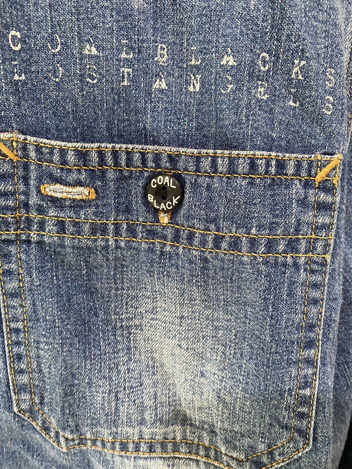 Mastermind Japan 2000s 🔥 Coal Black Los Angeles Rustic Faded Denim Distresse Size US M / EU 48-50 / 2 - 9 Thumbnail