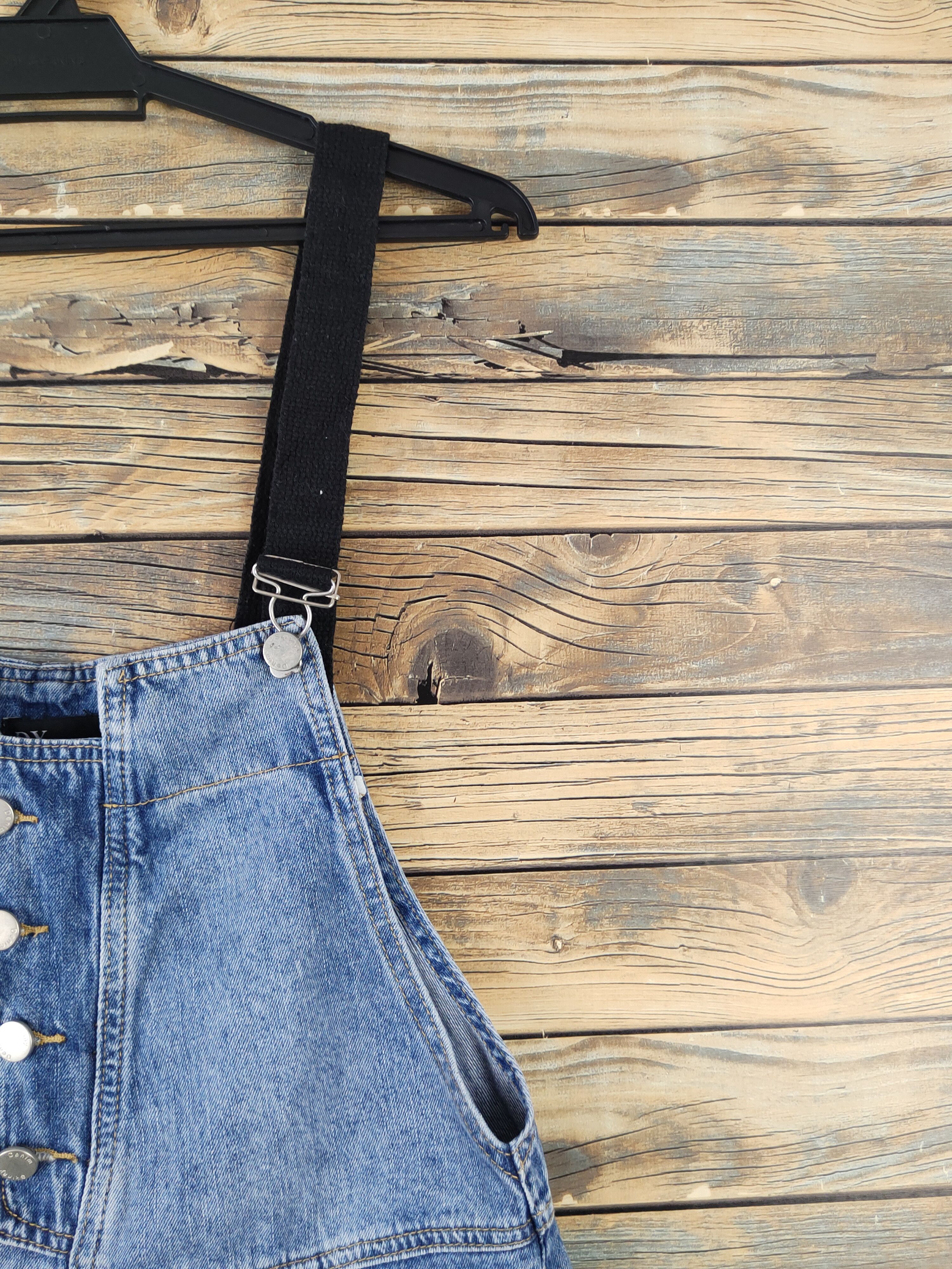 Japanese Brand × Vintage Vintage DY Blue Denim Shortall Jumpsuits Size 33" - 4 Thumbnail