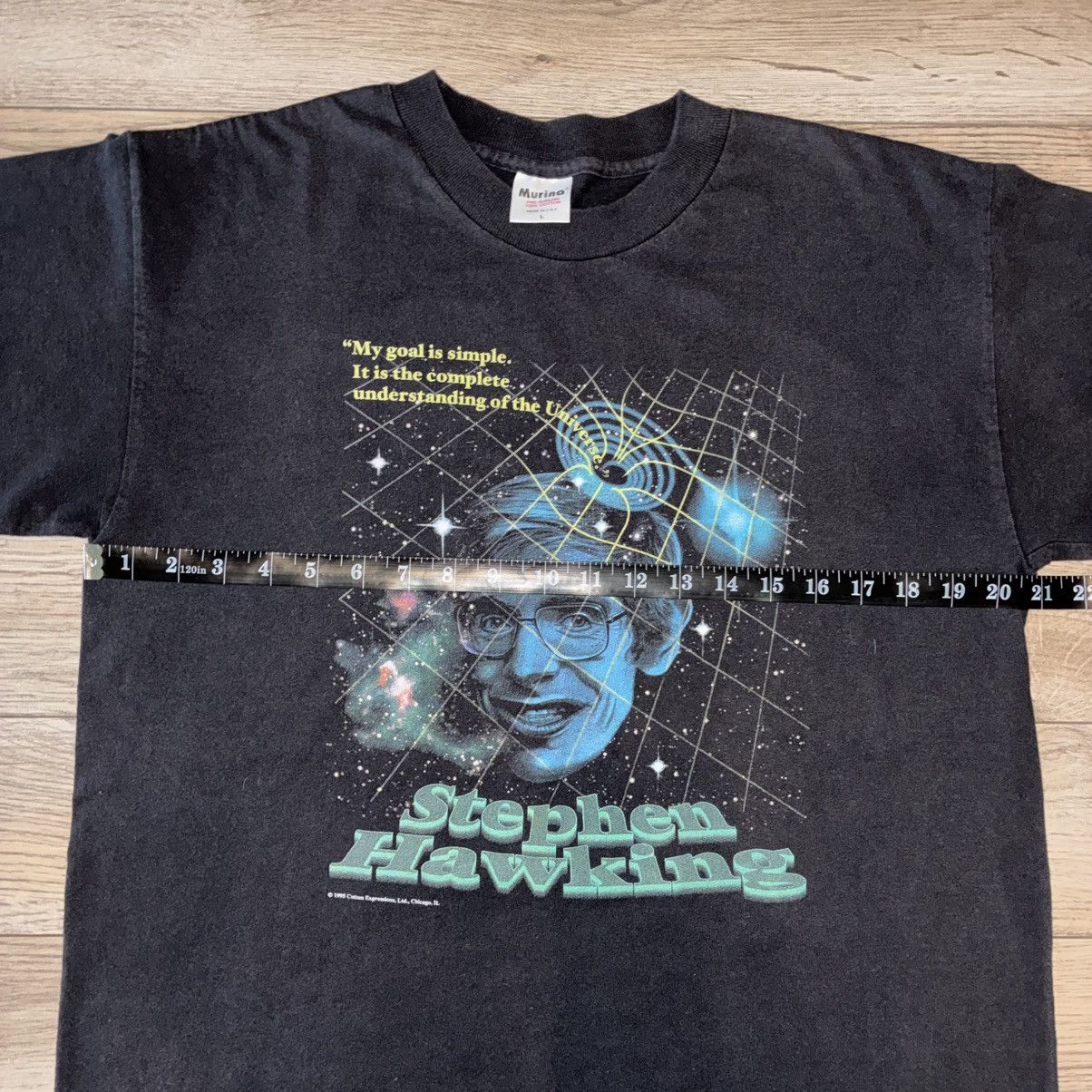 Other 90s Stephen Hawking space tee shirt Size US L / EU 52-54 / 3 - 5 Thumbnail