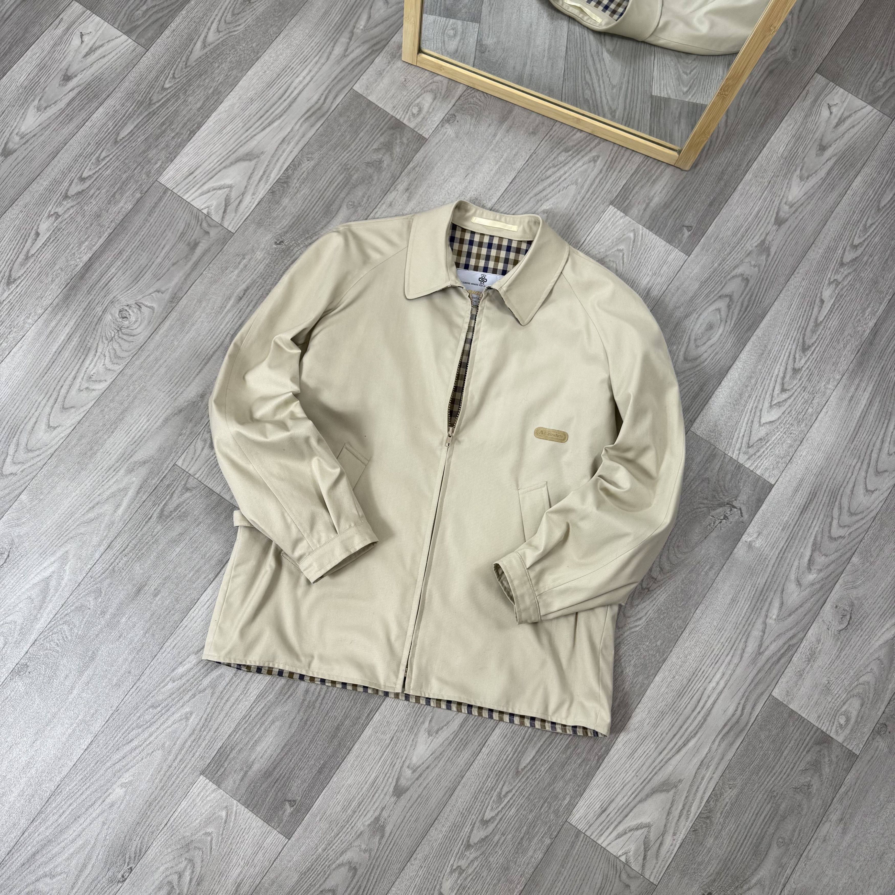 Aquascutum Vintage Aquasqutum 90s Old Money Women's Beige Jacket Size M / US 6-8 / IT 42-44 - 3 Thumbnail