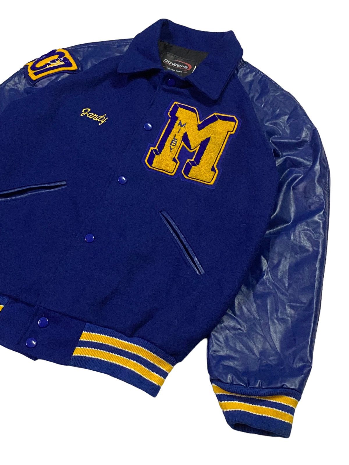 Vintage Vintage J.Faudoa Wool Varsity Jacket Size US S / EU 44-46 / 1 - 18 Thumbnail