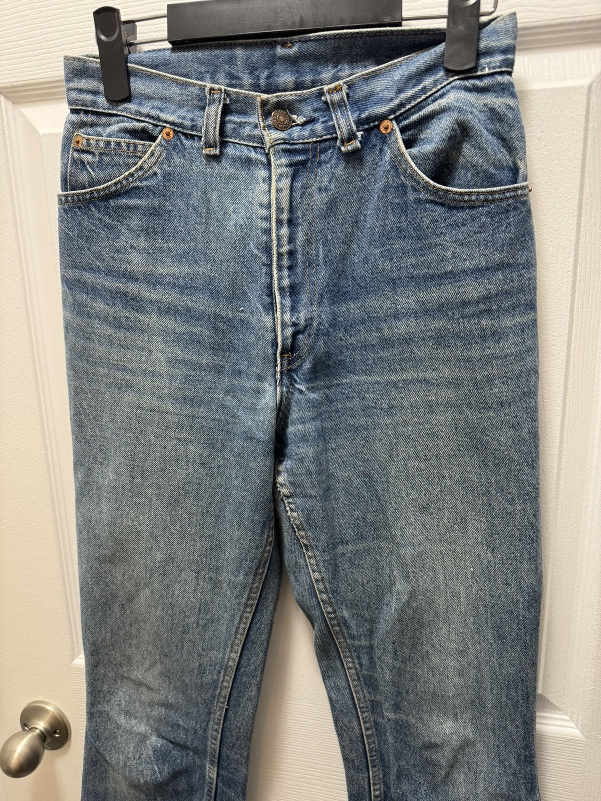 Levi's Vintage Clothing Levi's Levis Vintage White Tab Denim Jeans Flared Distressed Size US 30 / EU 46 - 3 Thumbnail