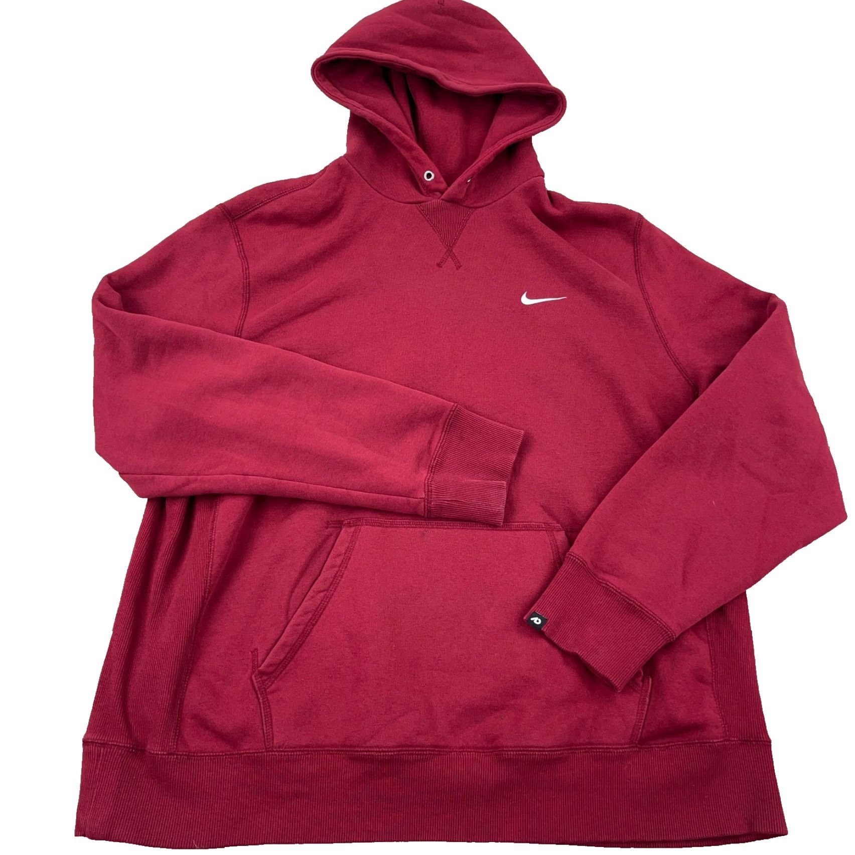 Nike VINTAGE Nike Hoodie Men 2XL Red Sweatshirt Pullover Hooded Knit 90s Grunge Logo Sportswear Size US XXL / EU 58 / 5 - 2 Thumbnail