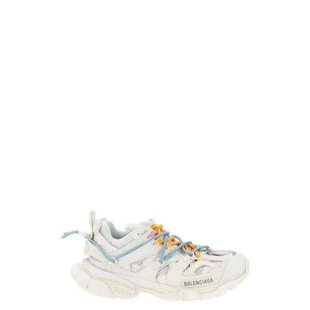 Balenciaga $1250 Track Trail White Orange Blue Pink Sneakers, Women's (Size 9)