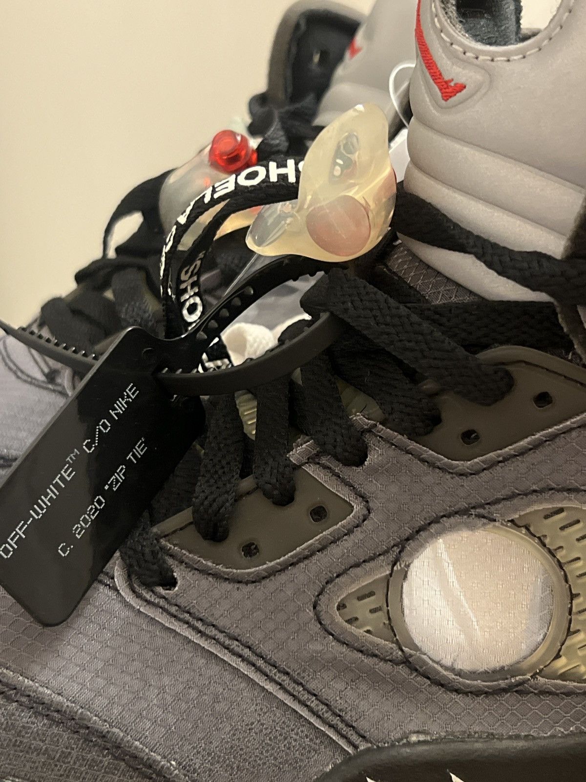 Jordan Brand × Nike × Off-White Jordan 5 Muslin Size US 7.5 / EU 40-41 - 7 Thumbnail