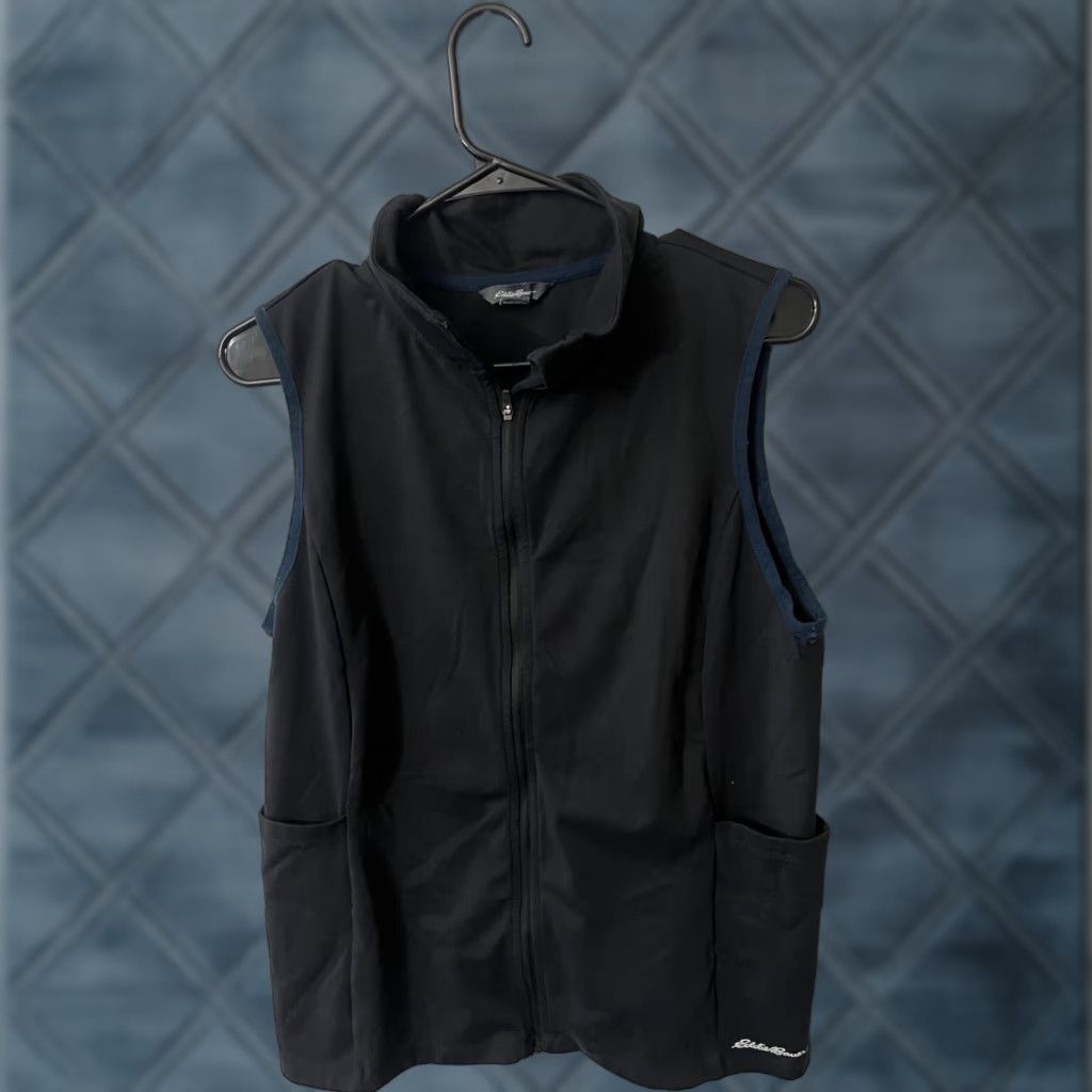 Eddie Bauer Eddie Bauer Vest Men Medium Black Full Zip Pockets Outdoor Hiking Mens Size US M / EU 48-50 / 2 - 1 Thumbnail