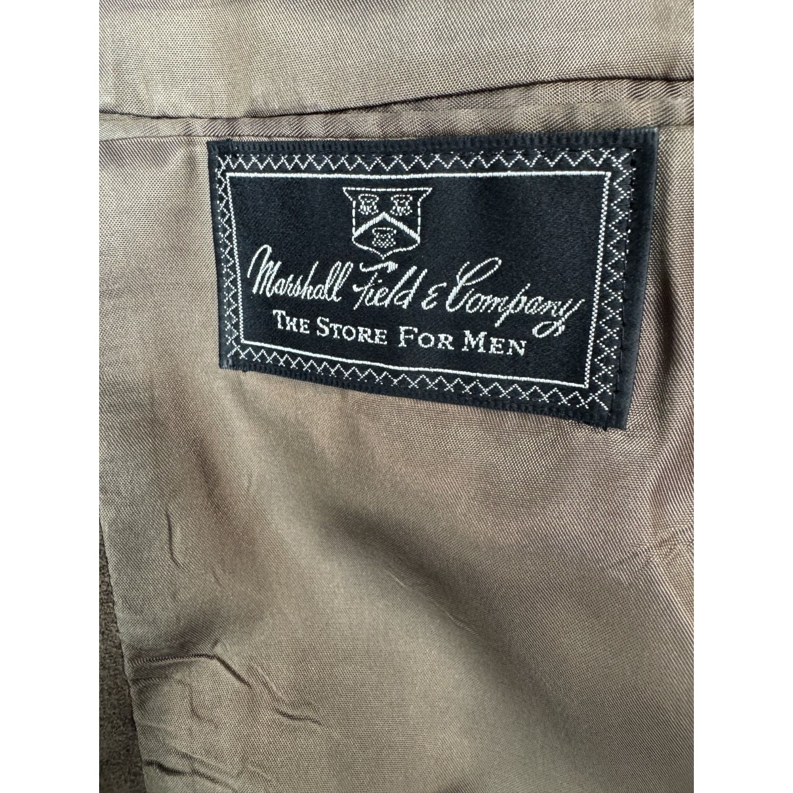 Other Vintage Marshall Field & Company Microsuede Blazer Brown 42 Size 42R - 9 Thumbnail