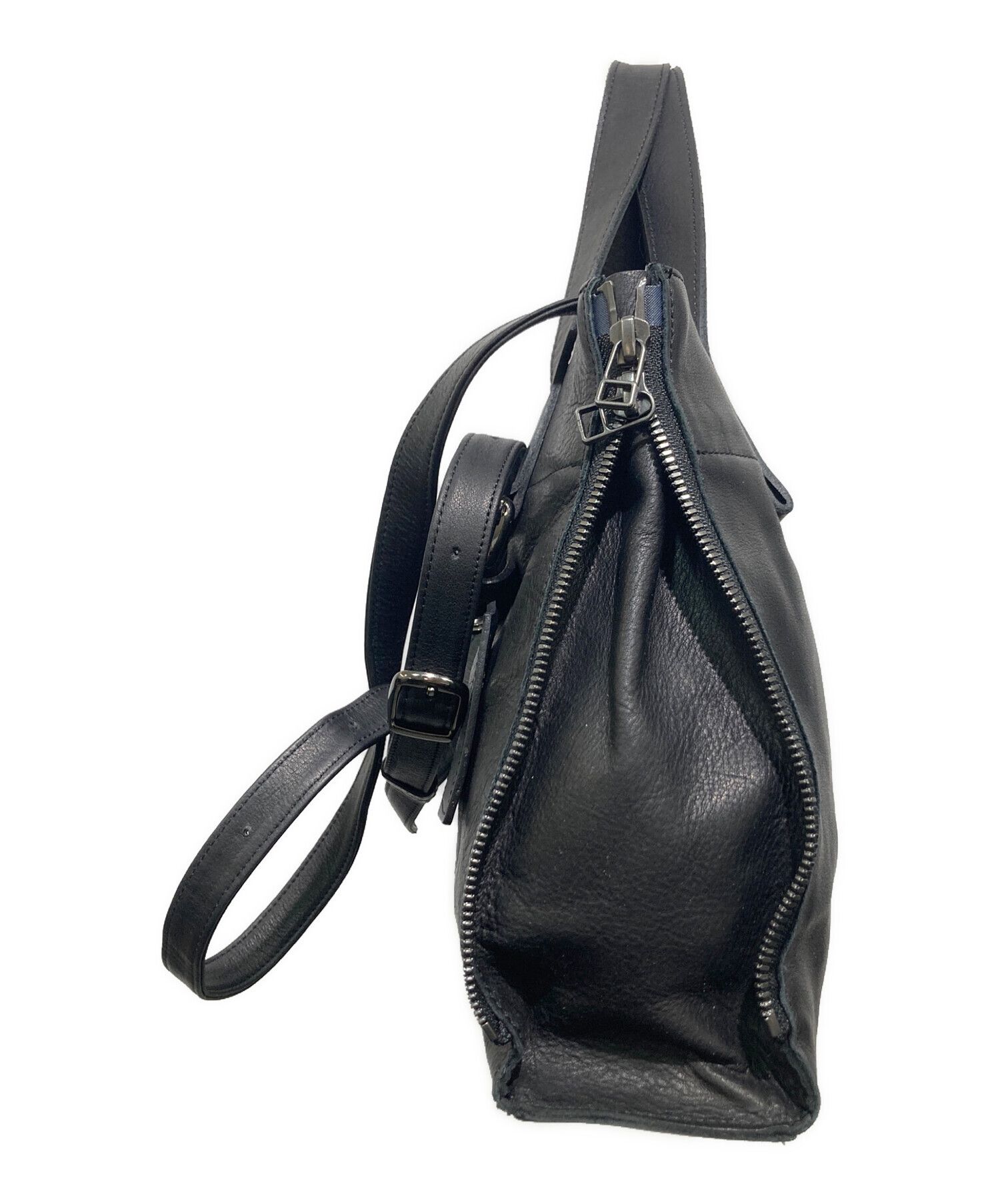 Yohji Yamamoto discord Yohji Yamamoto cow leather zipper handbag Size ONE SIZE - 6 Thumbnail