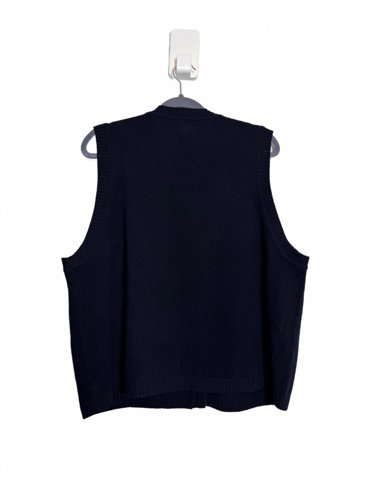 Pendleton Lambs Wool Pendleton Navy Blue Button Up Cardigan Vest Size XXL / US 16-18 / IT 52-54 - 3 Thumbnail